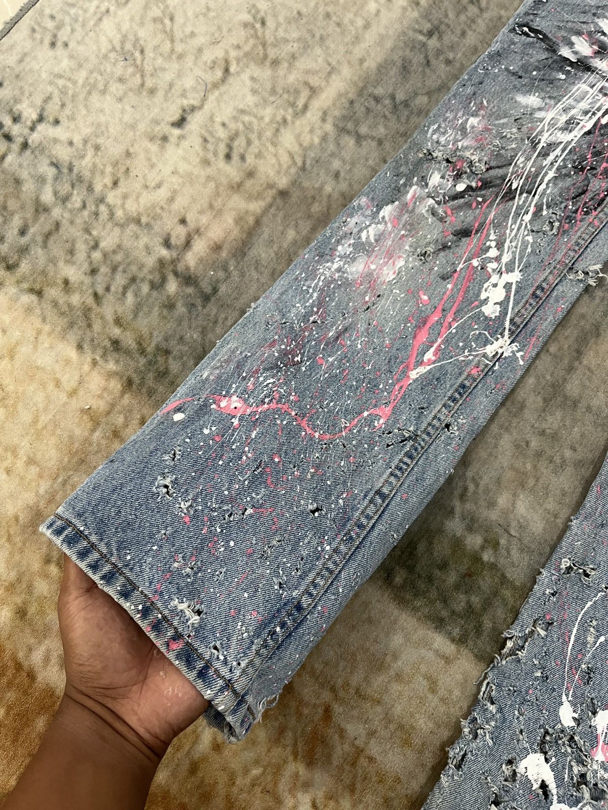 Hysteric Glamour × Levi's Flare 517 With Crazy Distressed Design Size US 28 / EU 44 - 8 Thumbnail