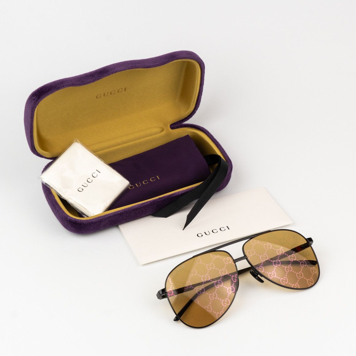Gucci NEW Gucci GG1677S 005 Pilot Unisex Sunglasses Size ONE SIZE - 9 Thumbnail
