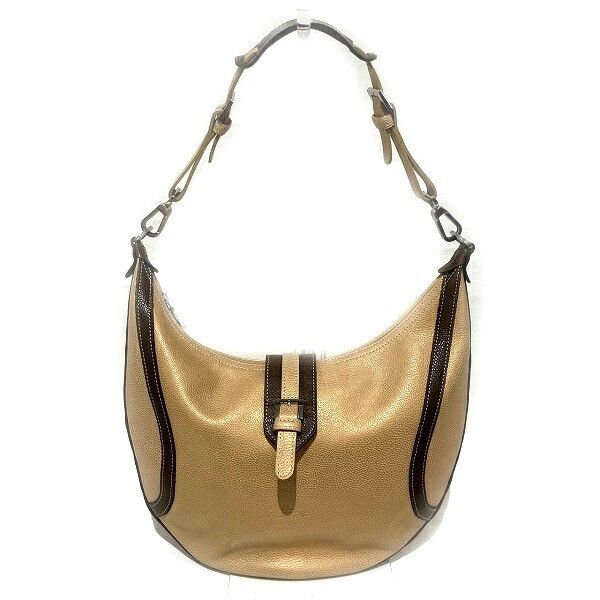 Longchamp Longchamp Leather Shoulder Bag Leather Shoulder Bag in Brown, Women's