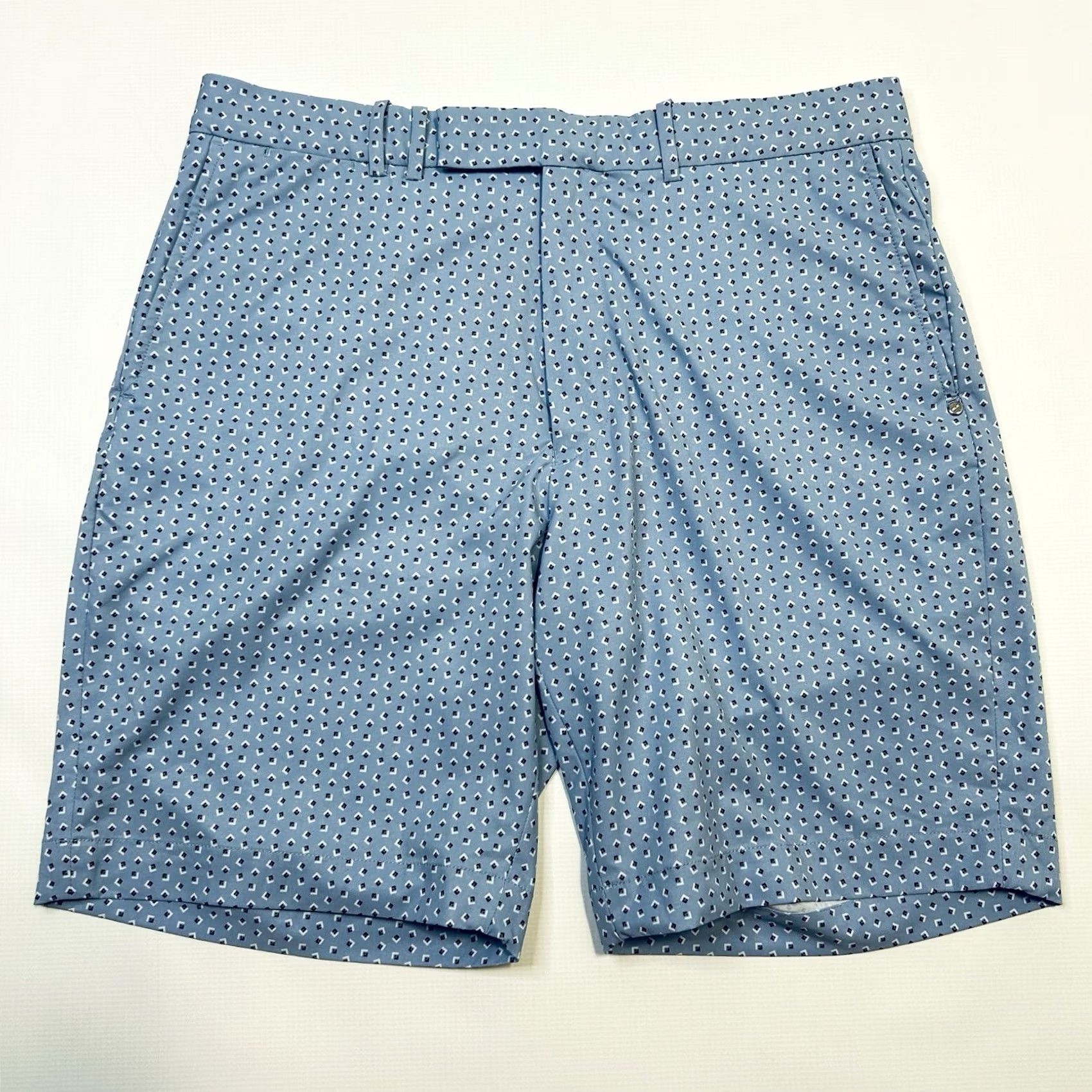RLX Ralph Lauren RLX Ralph Lauren Shorts Mens 34 Blue 9" Geometric Print Chino Sport Golf Size US 34 / EU 50 - 2 Thumbnail