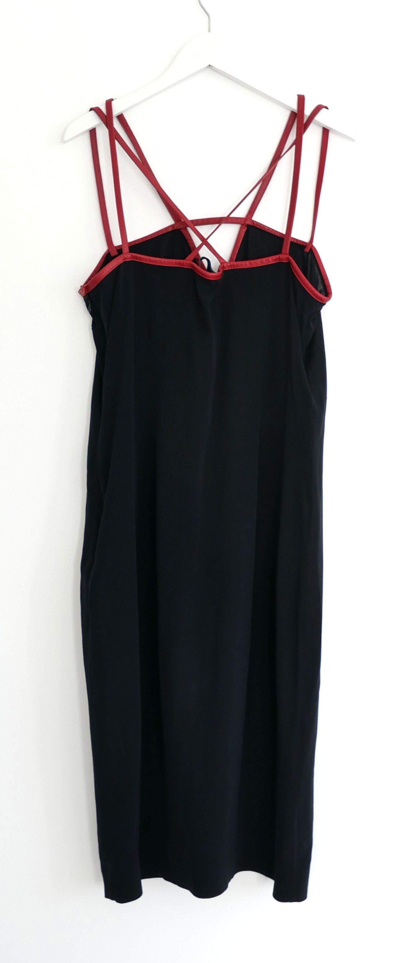 Prada Prada Fall 2014 Leather Strap Silk Dress Size M / US 6-8 / IT 42-44 - 3 Thumbnail