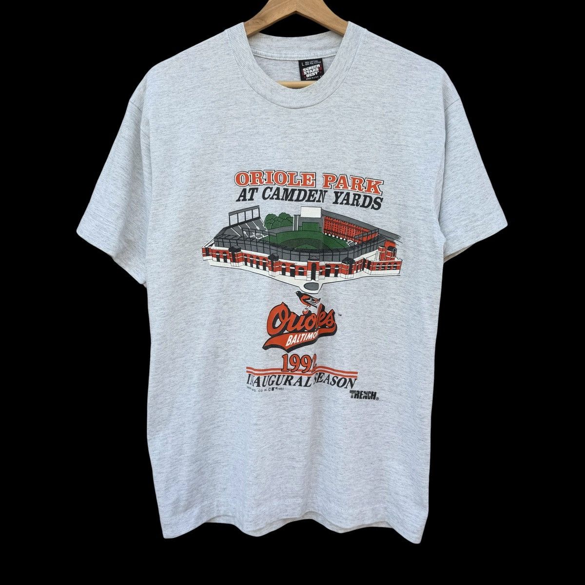 Other Vintage 1992 Baltimore Orioles Park Shirt Gray Screen Stars Size US L / EU 52-54 / 3 - 1 Thumbnail