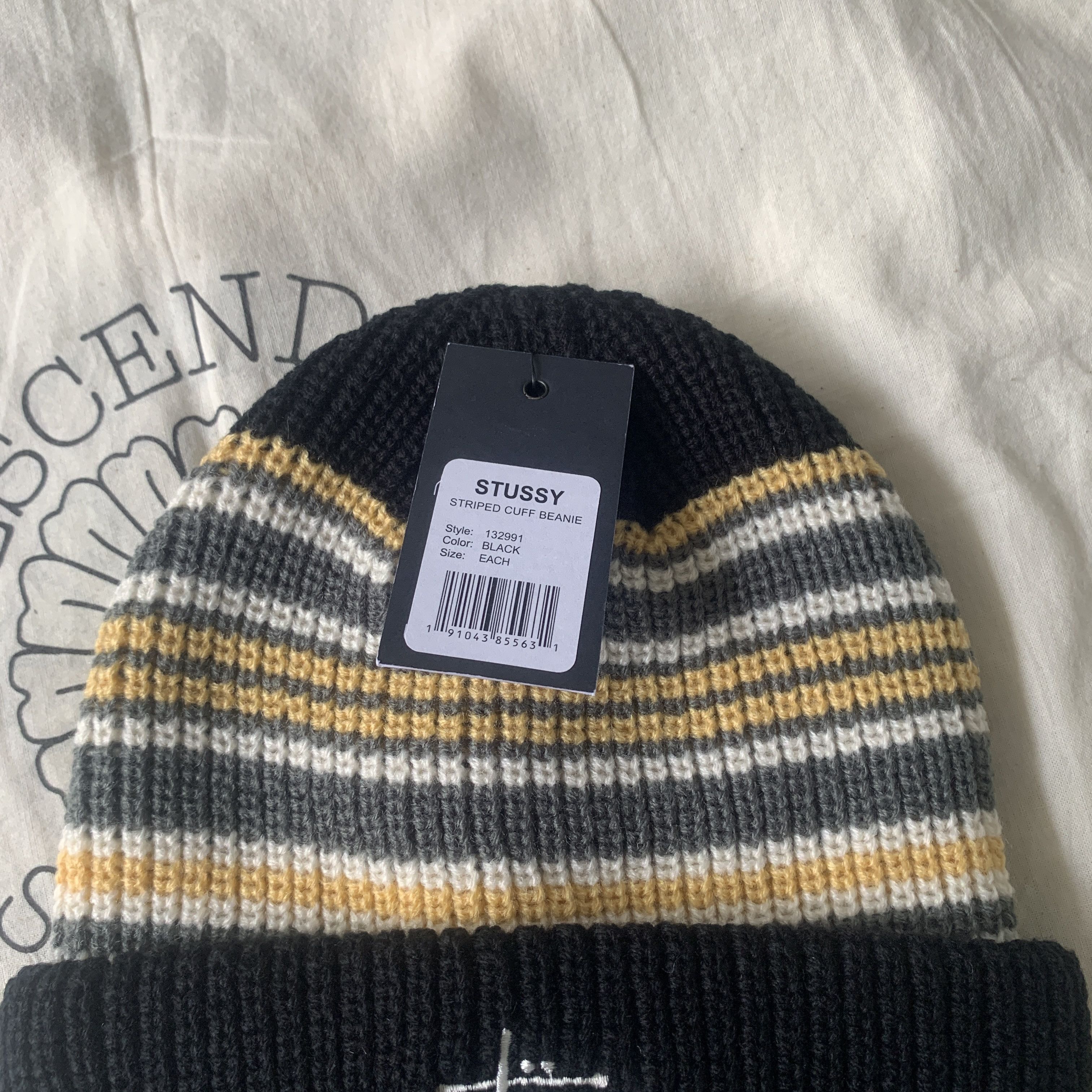 Stussy Stussy striped cuff beanie Size ONE SIZE - 2 Thumbnail