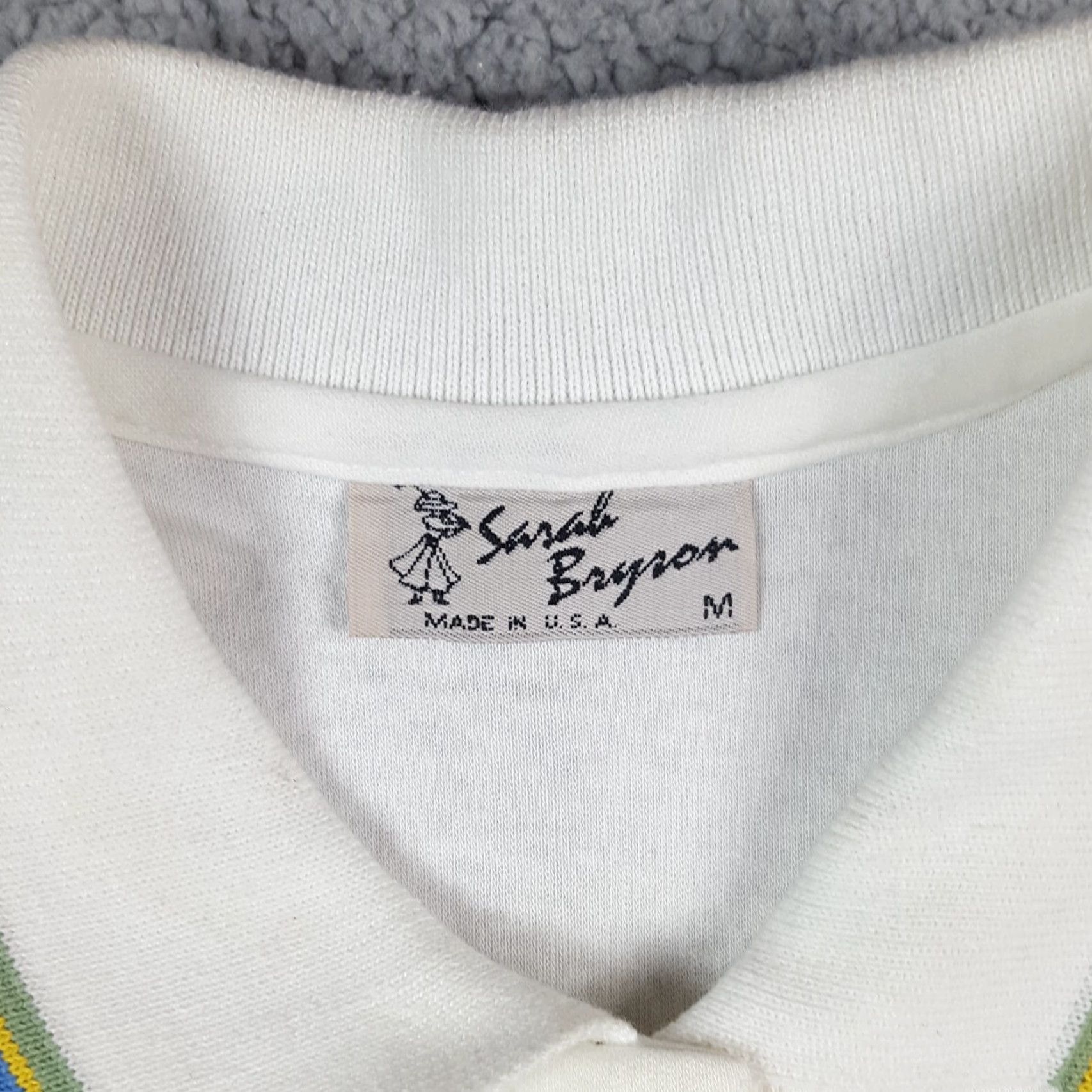 Vintage VINTAGE Sarah Bryson Women's Polo Shirt Size M White Short Sleeve Collared Golf Retro Preppy 90s Size M / US 6-8 / IT 42-44 - 7 Thumbnail
