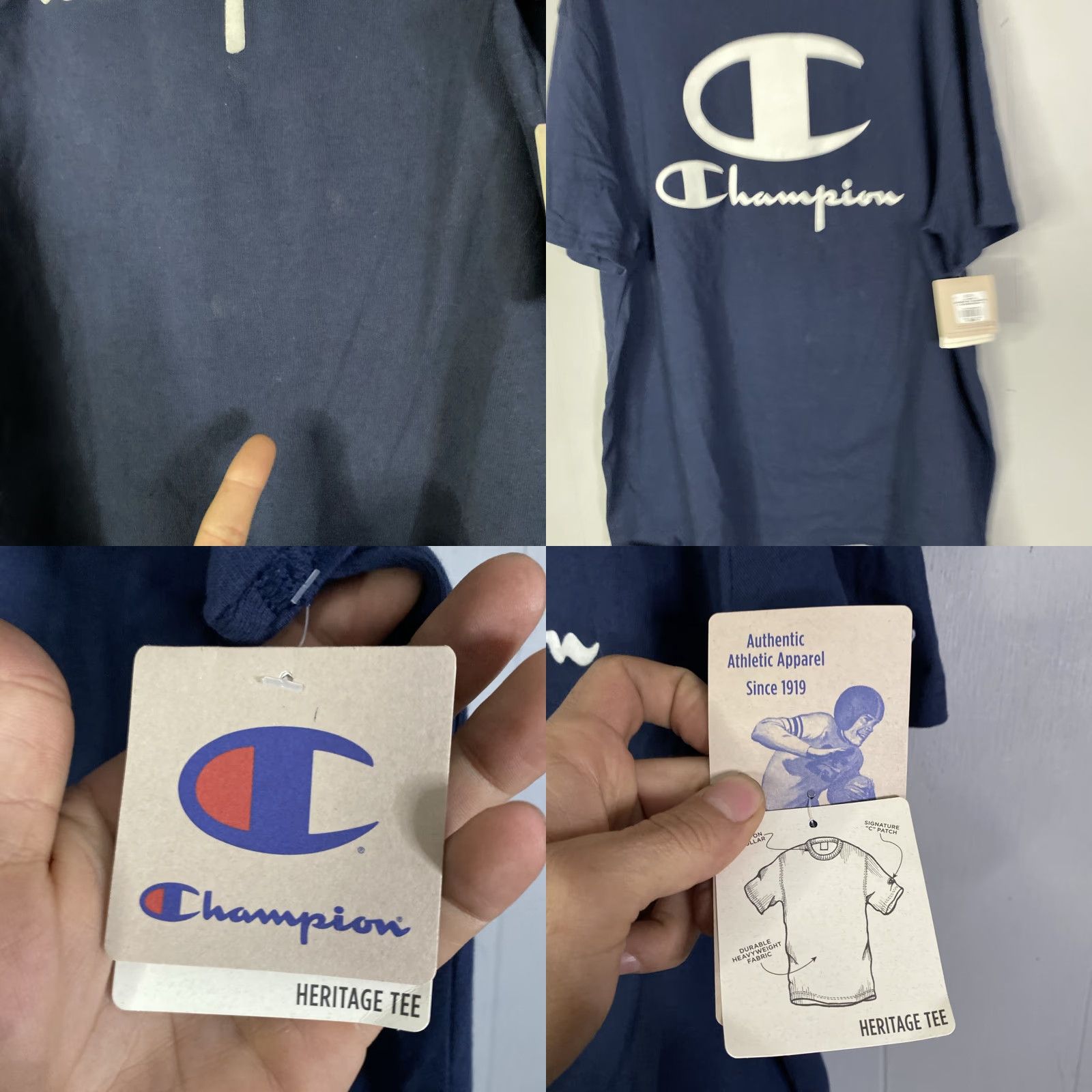 Champion Champion NWT Men's Heritage Tee Script Logo T Shirt Size 2XL Size US XXL / EU 58 / 5 - 9 Thumbnail