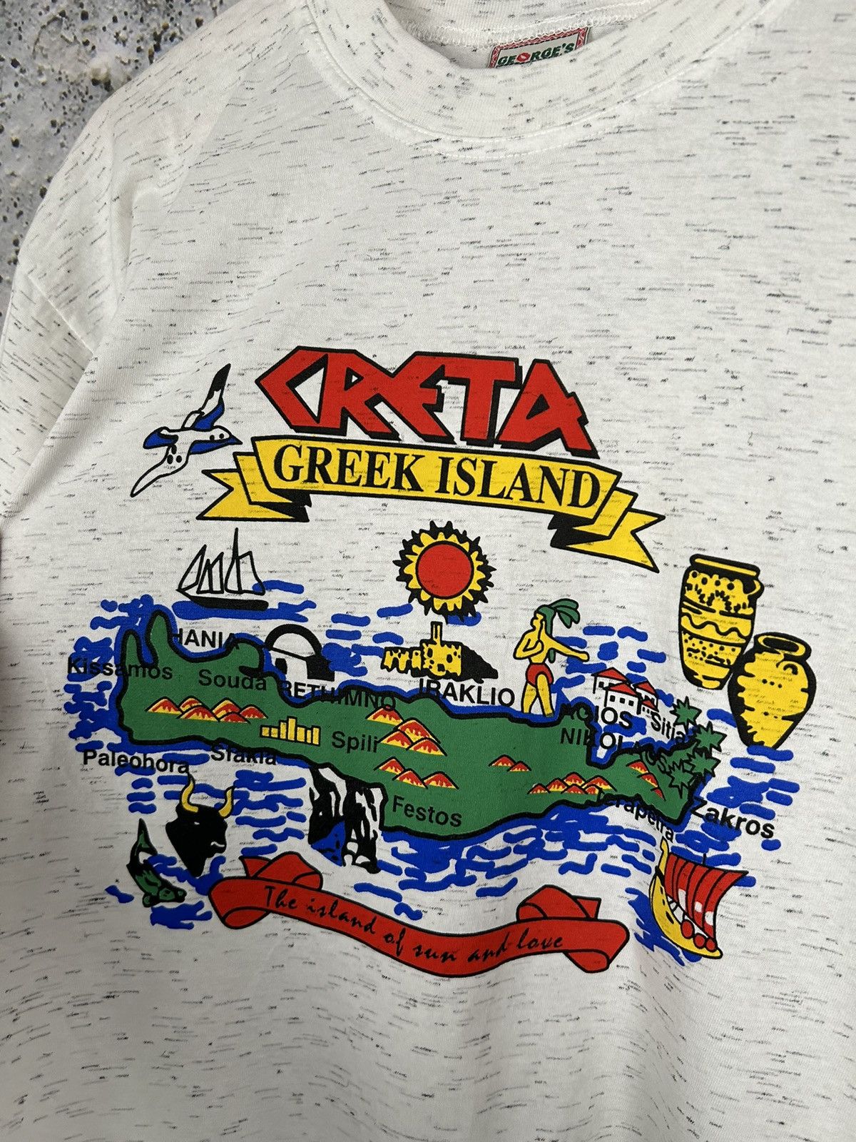 Other Vintage Creta Island Tourist Graphic Tee 90s Hype Size US M / EU 48-50 / 2 - 3 Thumbnail