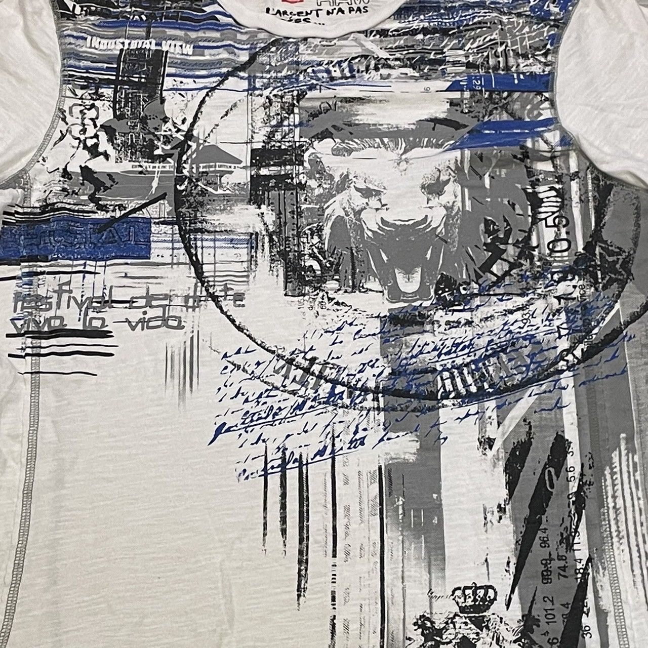 Affliction × Southpole × Tapout Rare Projek Raw Wings Cross Tee Y2K Affliction Style Size US M / EU 48-50 / 2 - 2 Thumbnail