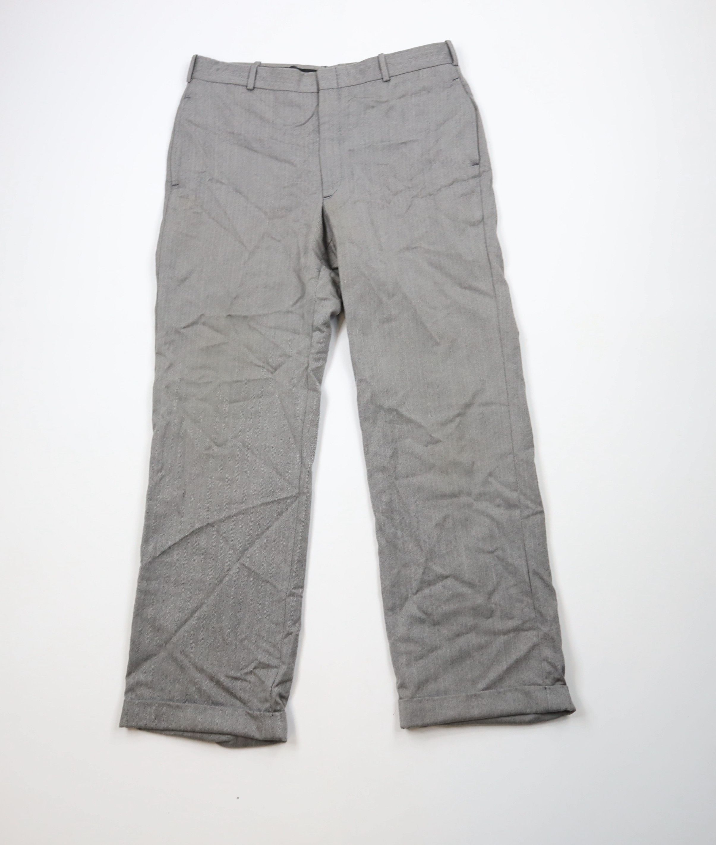Vintage Vintage 70s Streetwear Herringbone Wide Leg Chino Pants USA Size US 34 / EU 50 - 1 Thumbnail