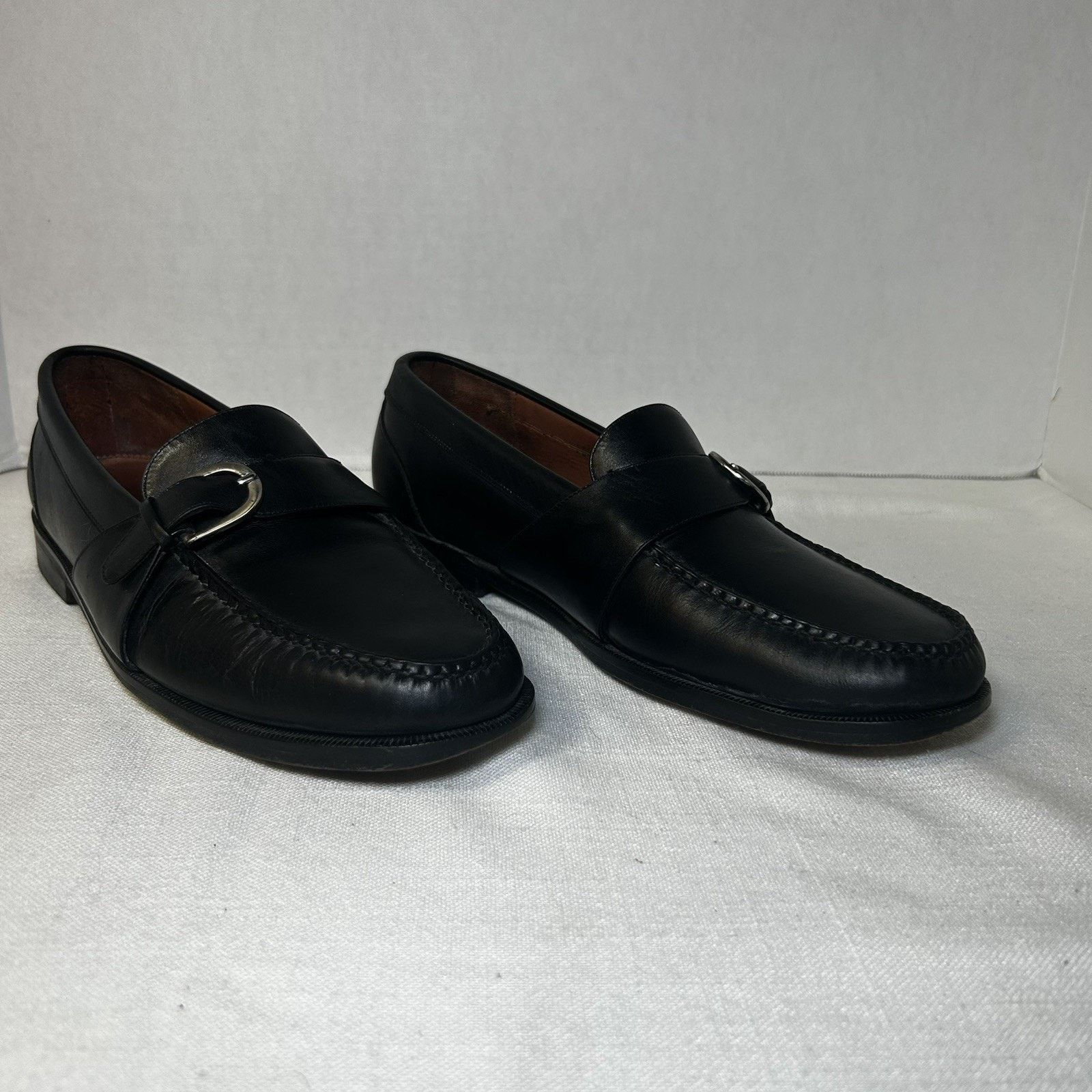 Cole-Haan #05170 Size 10.5D Mens Black Leather Dress Slip On