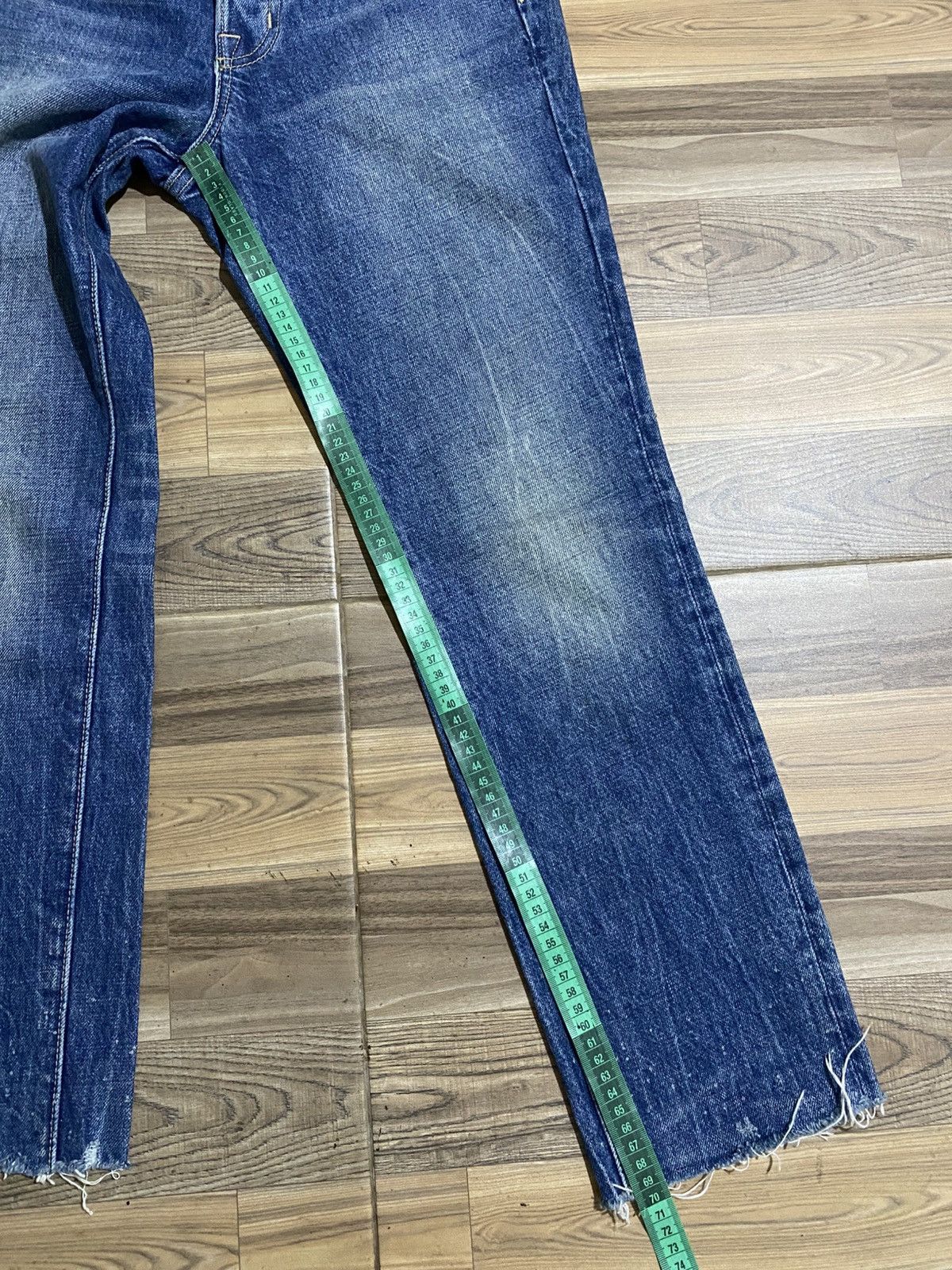 Helmut Lang HELMUT LANG HIGH RISE CROP SLIM LIGHT JACKHAMMER WASH JEANS Size 26" / US 2 / IT 38 - 12 Thumbnail