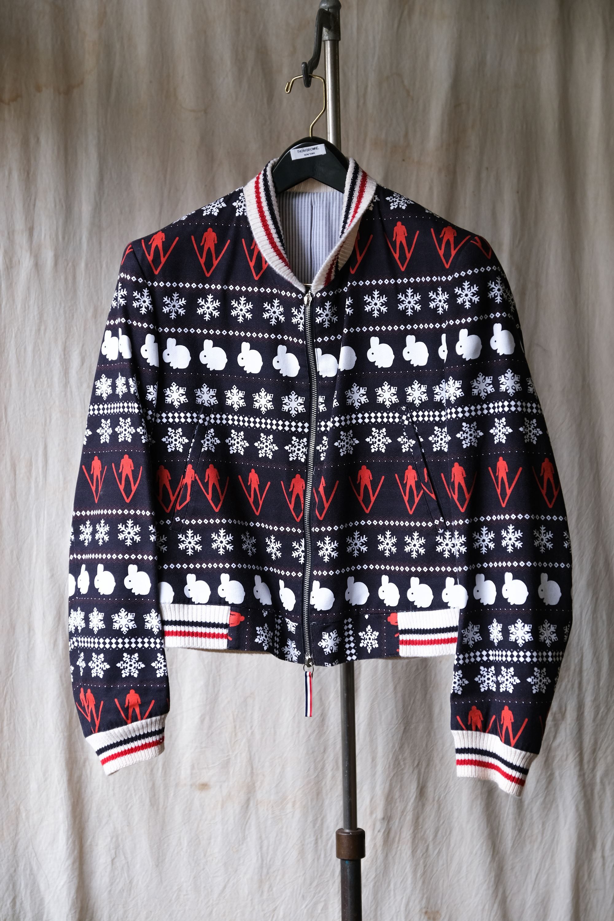 Thom Browne THOM BROWNE Joyce 2009F/W Pattern Blouson Jacket Size L / US 10 / IT 46 - 1 Thumbnail