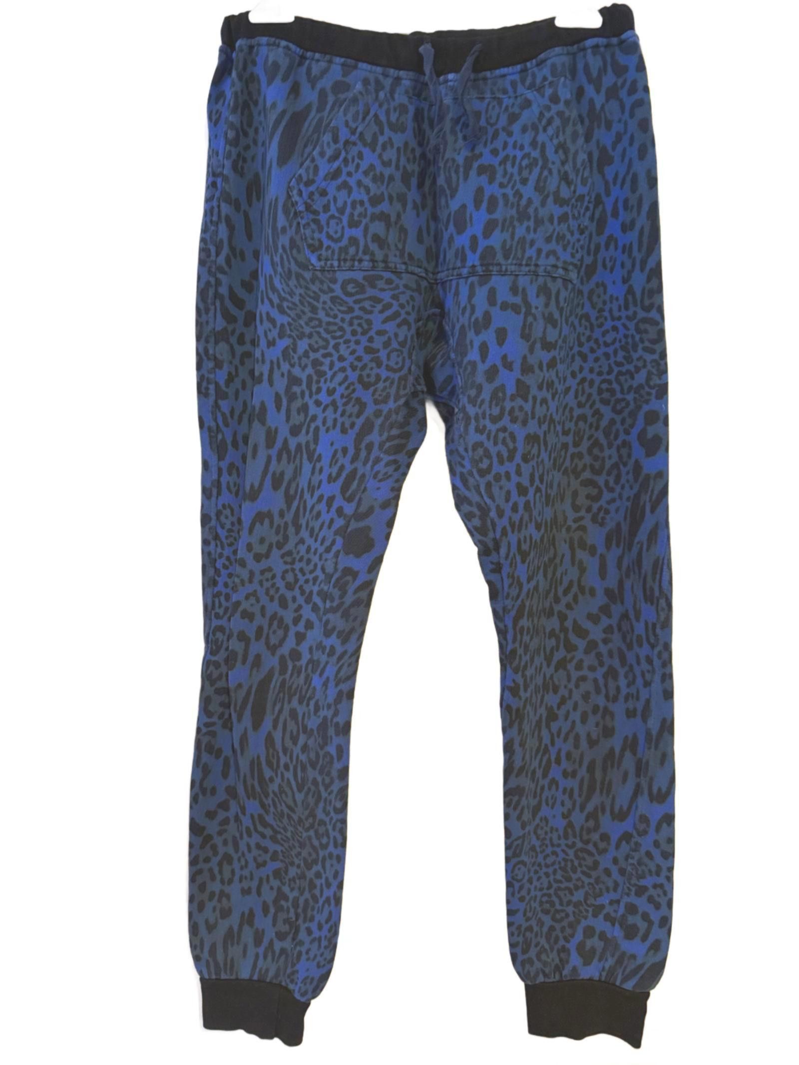 Other NWOT Happiness Sweatpants-Blue Cheetah Size 36" / US 14 / IT 50 - 1 Thumbnail