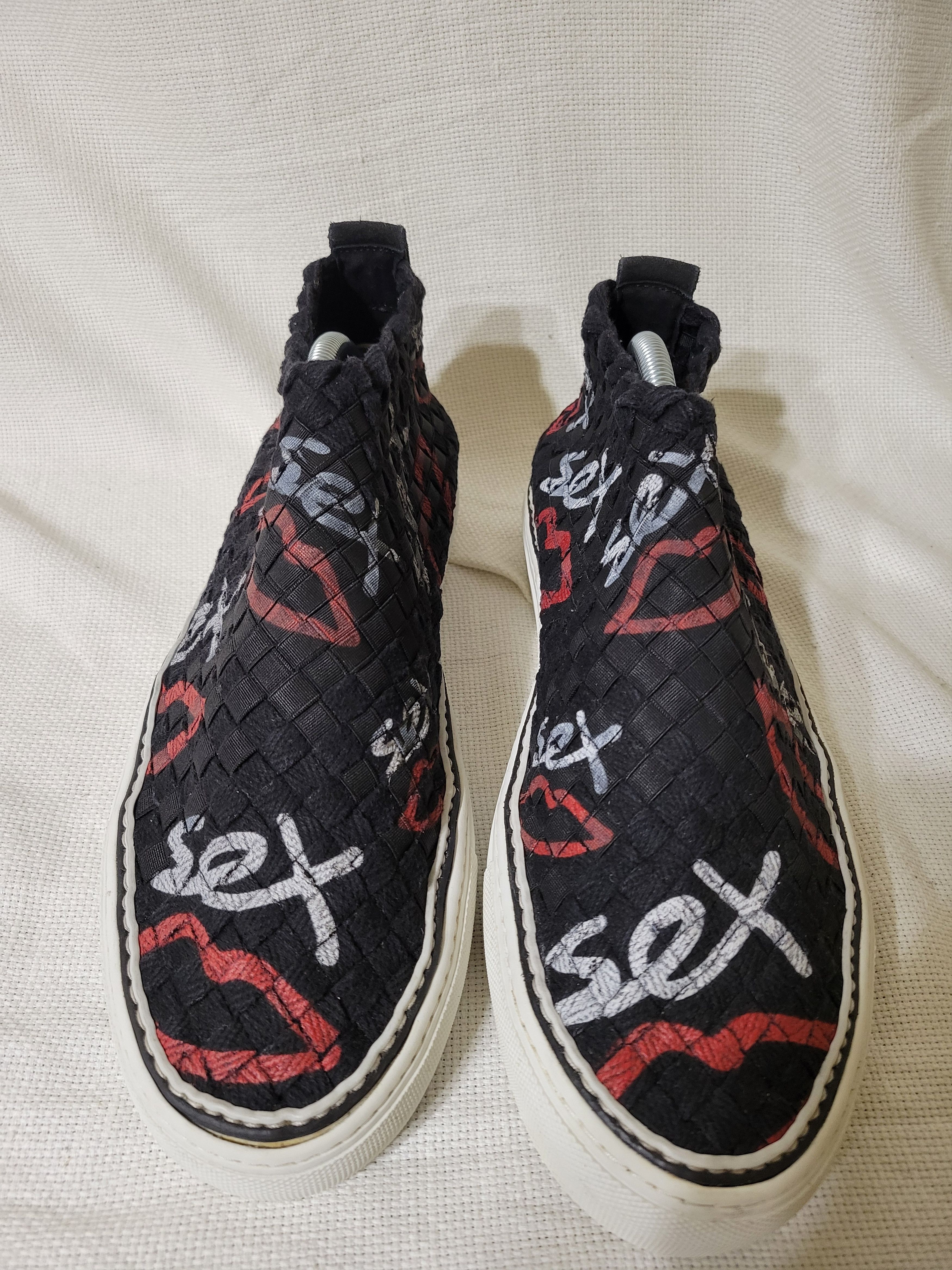 CASBIA × Sex Skateboards Hand Made Slip Ons Casbia Collaboration with Sex Skateboards Size US 11.5 / EU 44-45 - 2 Thumbnail