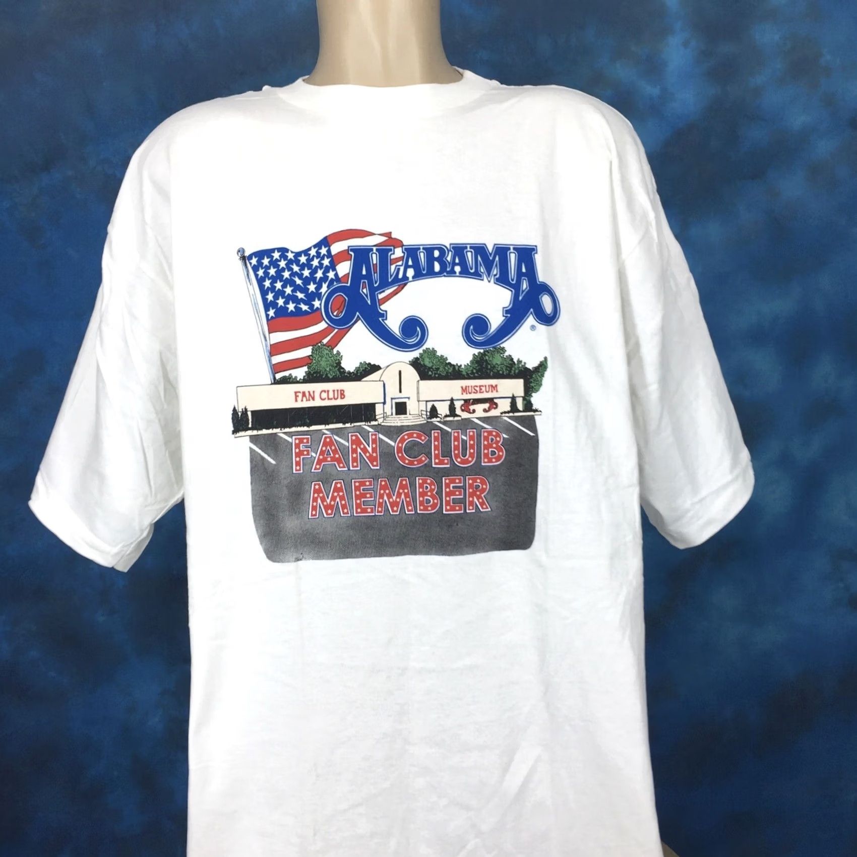 Fanci Club VINTAGE Alabama Fan Club Concert T-Shirt 2XL White Men Short Sleeve Crew Neck Belton NOS 80s Rock Country Size US XXL / EU 58 / 5 - 3 Thumbnail