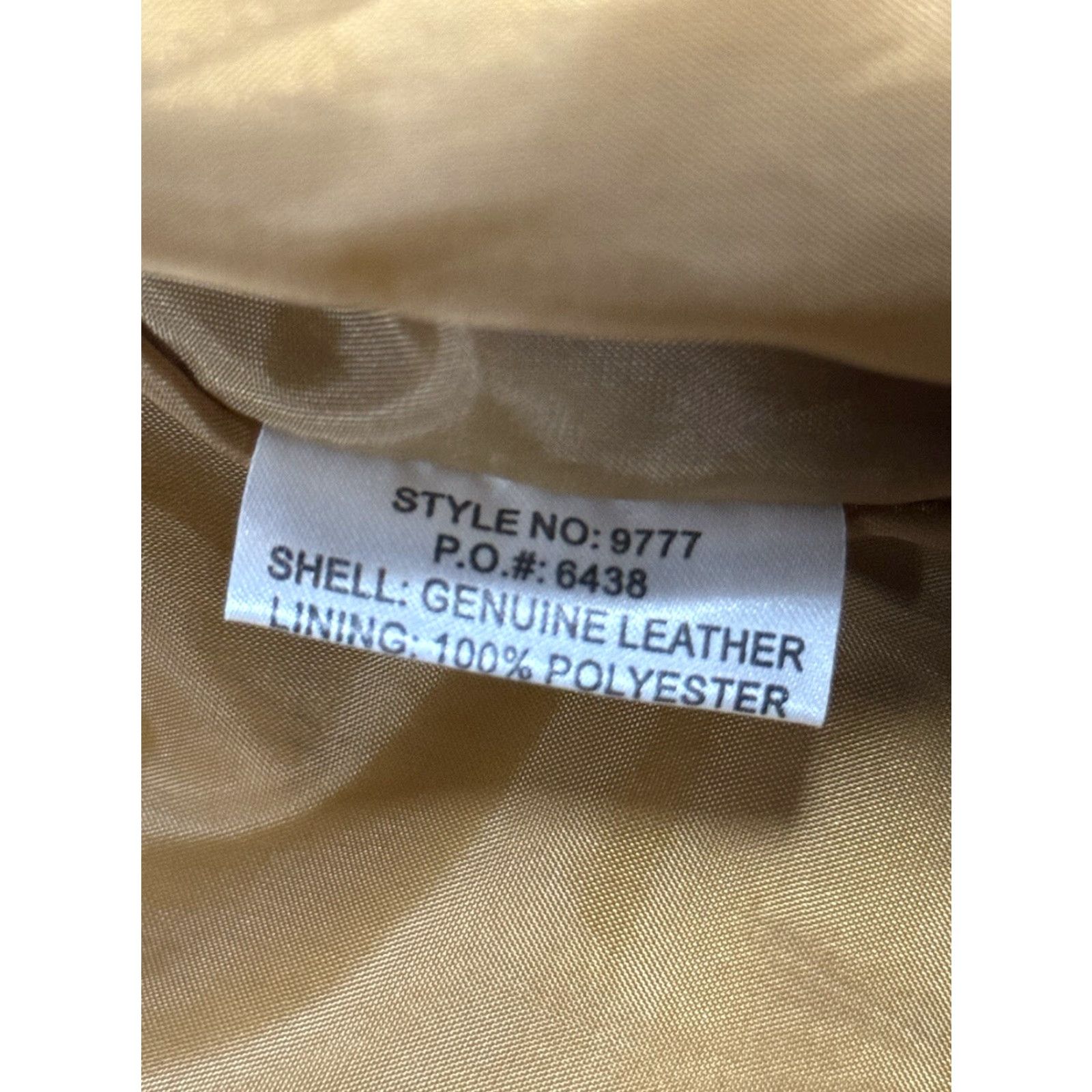 Vintage Margret Godfrey Leather Jacket Women’s L Tan Button Up Embroidered Geometric Jacket Size L / US 10 / IT 46 - 7 Thumbnail