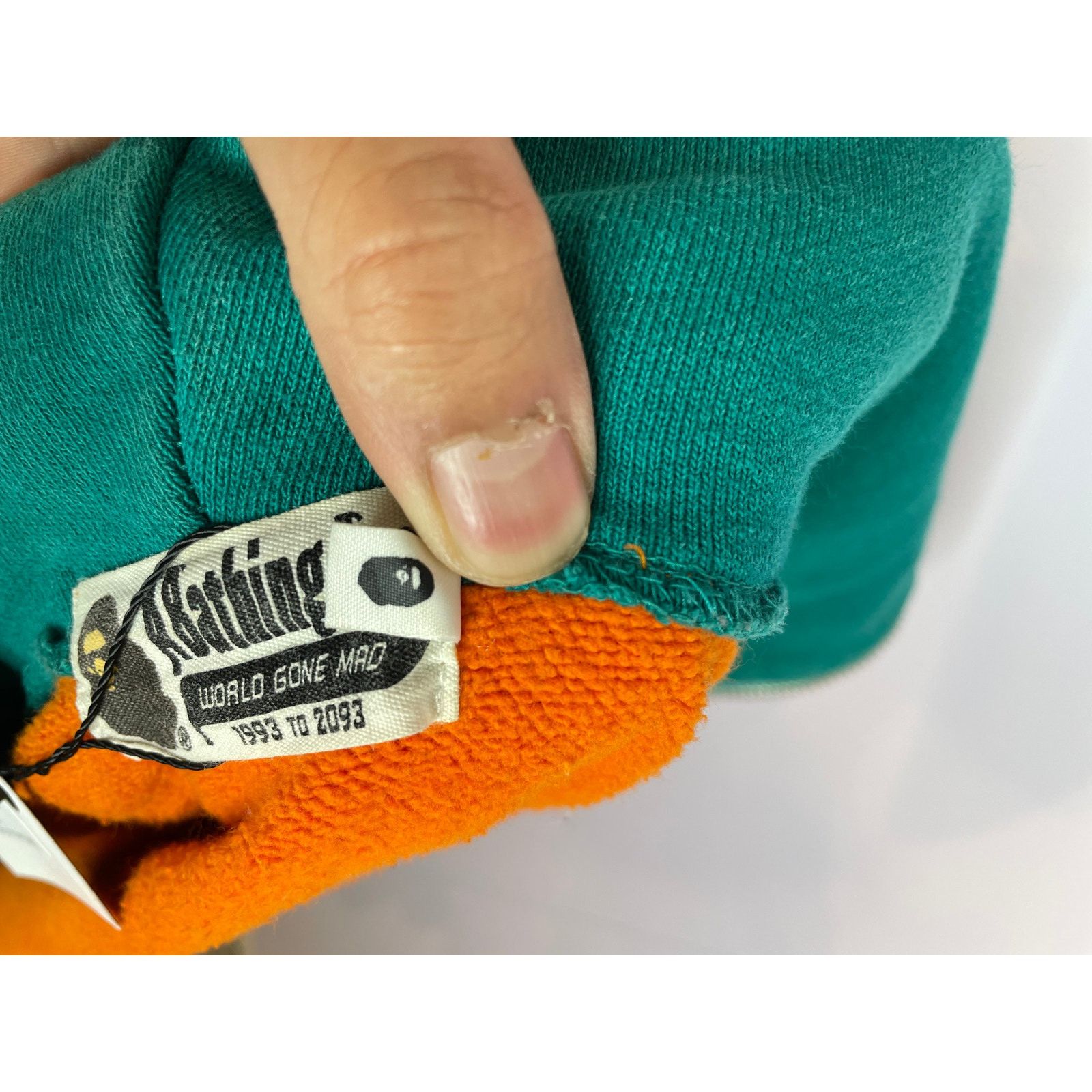 Bape BAPE Shark Zip Up Teal Green Orange Used Medium Size US M / EU 48-50 / 2 - 4 Thumbnail