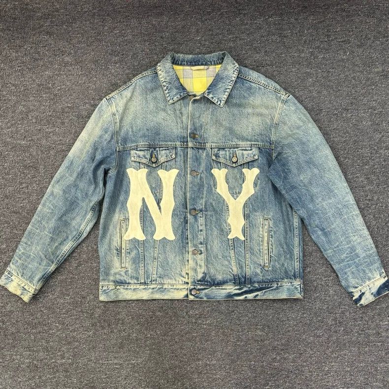 Gucci Gucci SS23 letter print single-breasted denim jacket 2501-N Size US XL / EU 56 / 4 - 1 Thumbnail