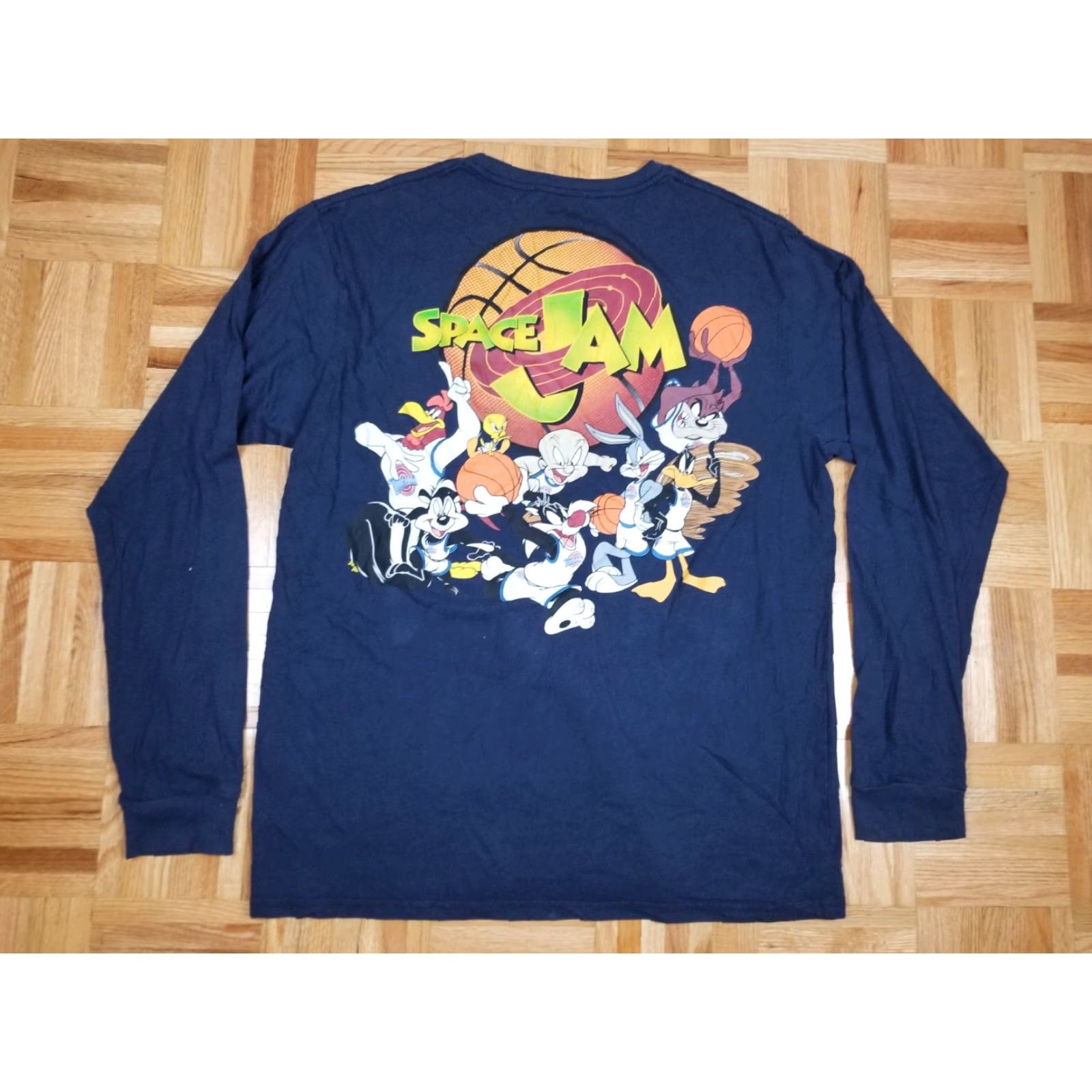 Jordan Brand VINTAGE Space Jam Michael Jordan Navy Long Sleeve T-Shirt XL Size US XL / EU 56 / 4 - 7 Thumbnail
