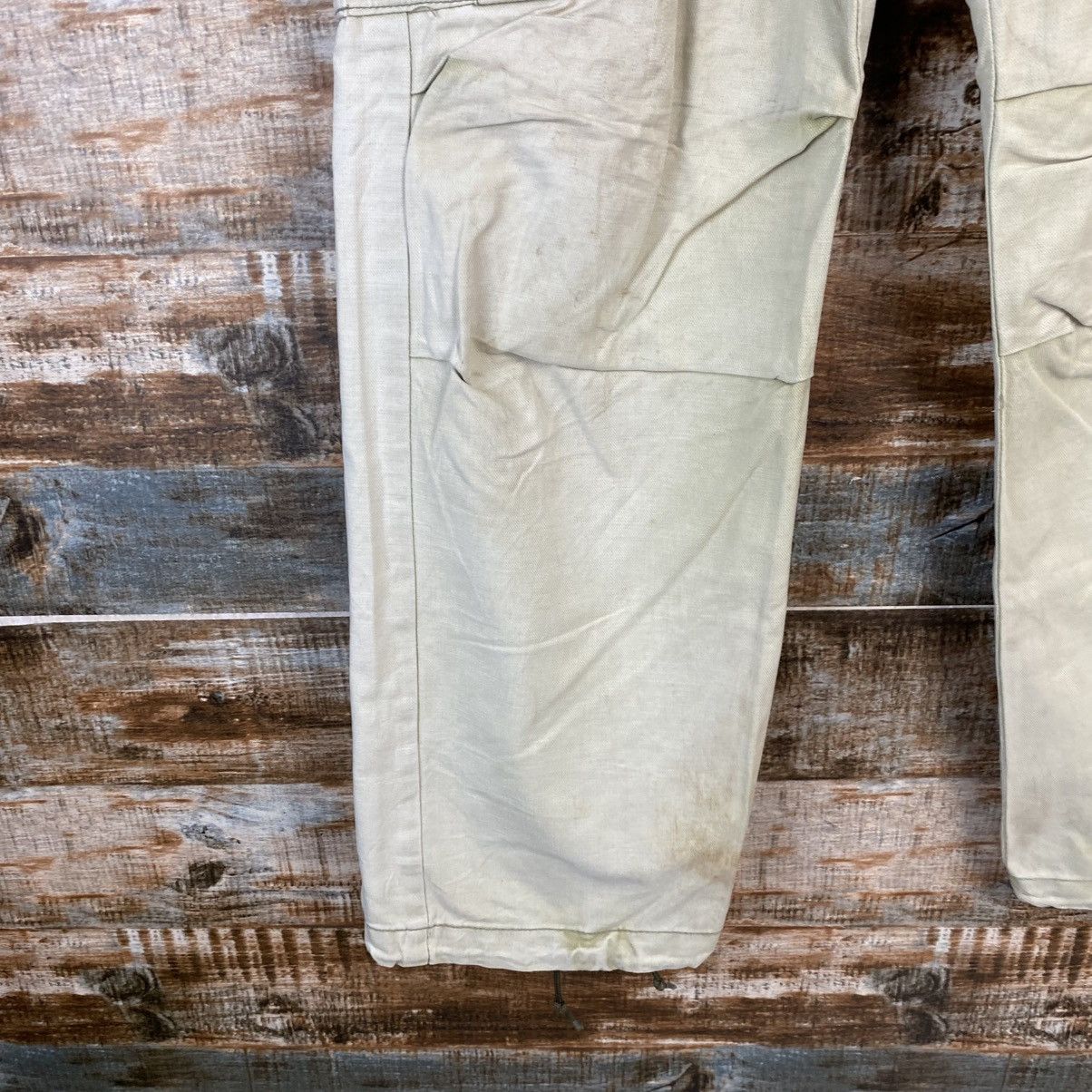 Japanese Brand DL Surplus White Cargo Multipocket Pants #C1218 Size US 29 - 11 Thumbnail