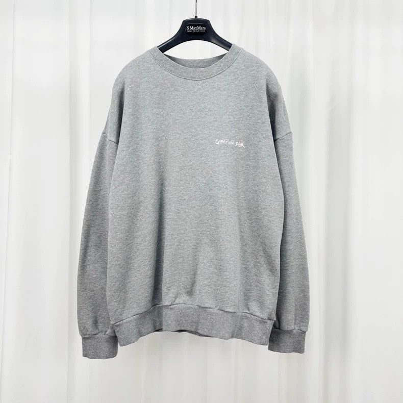 Dior Dior New cursive letter embroidered sweatshirt Size US L / EU 52-54 / 3 - 1 Thumbnail