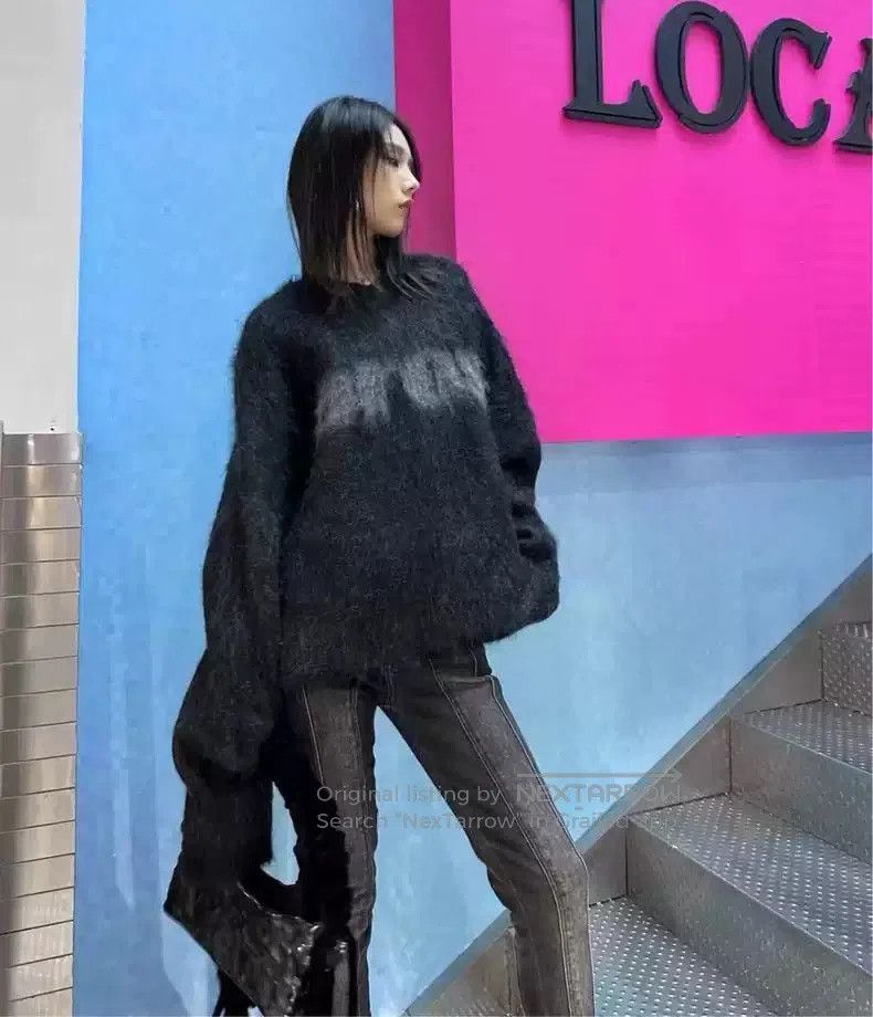 Martine Rose martine rose 23aw authentic logo mohair sweater. Size US S / EU 44-46 / 1 - 1 Thumbnail