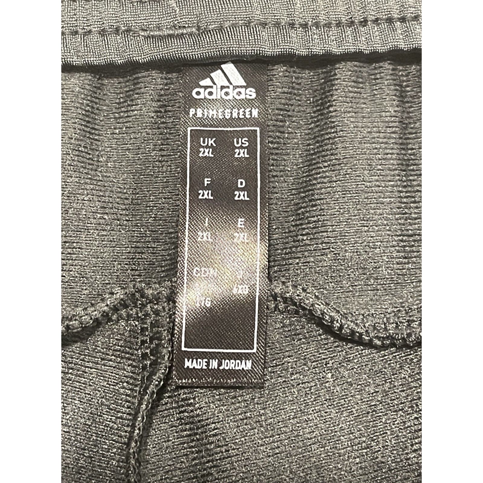 Adidas Adidas Men Track Pants Gray 2XL 39x32 Regular Fit Straight Leg Full Length Size US 39 - 3 Thumbnail
