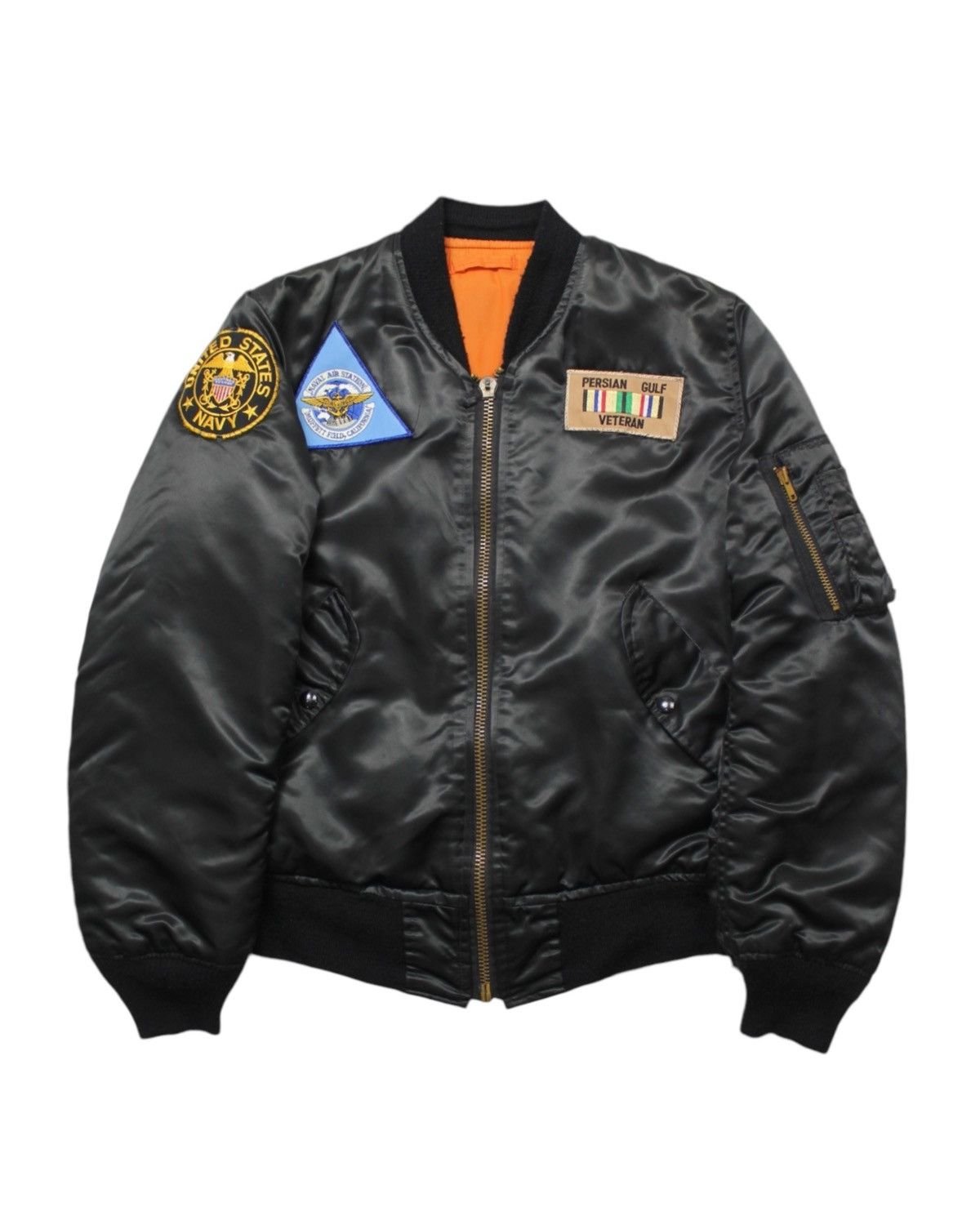 Vintage 1970S USN MA-1 BOMBER JACKET Size US XS / EU 42 / 0 - 1 Thumbnail
