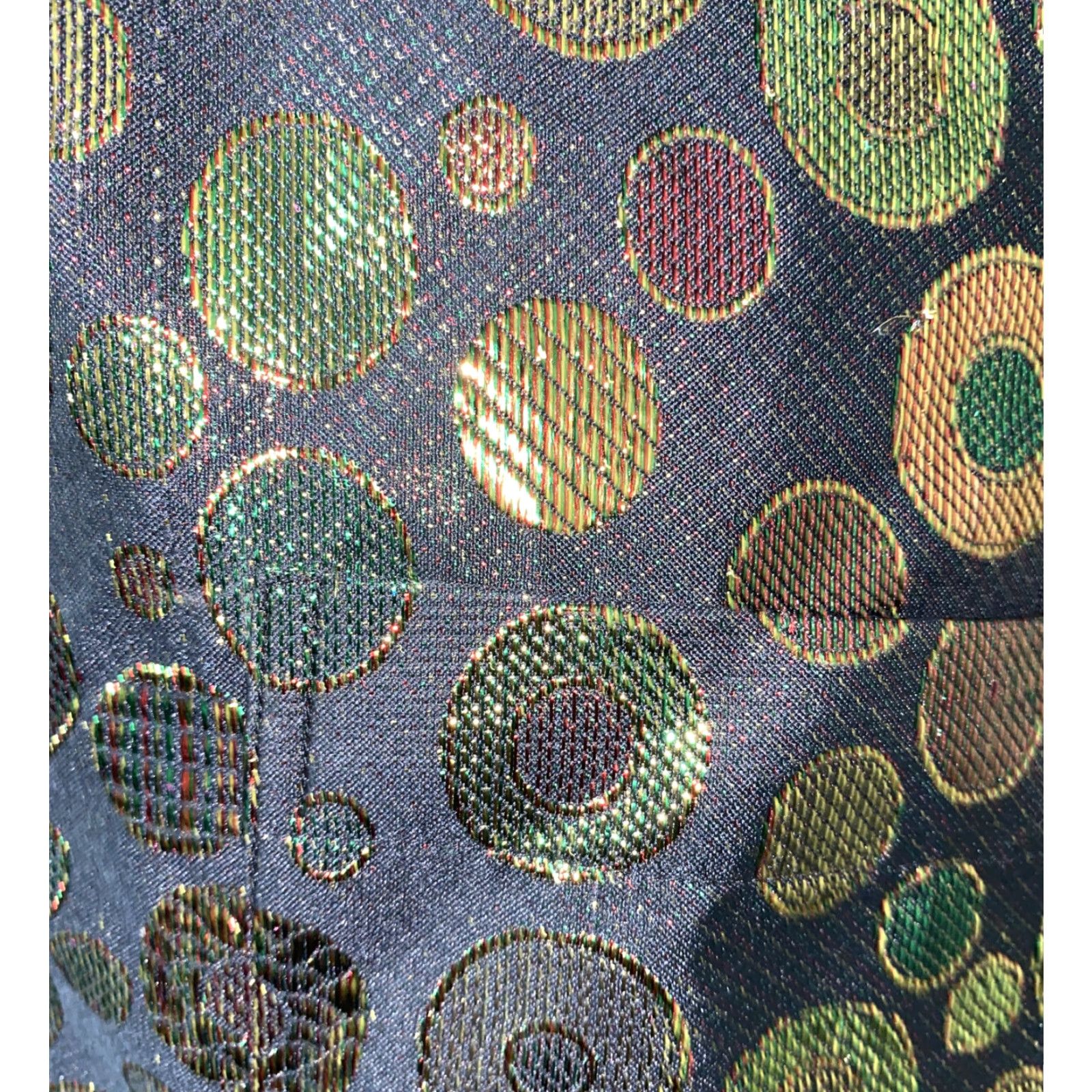 Vintage Jaggi Bunani Mens Button-Up Shirt Black Geometric Textured Graphic Long Sleeve Collared 22 In Armpit M Regular Black/Gold Size US M / EU 48-50 / 2 - 4 Thumbnail