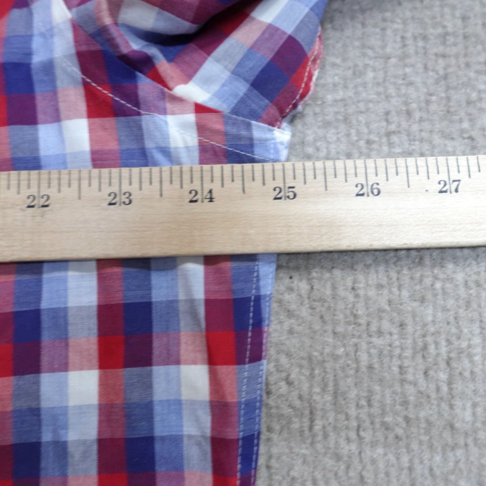 Todd Snyder Todd Snyder Shirt XL Blue Plaid 2-Ply Cotton Men Button-Up Long Sleeve Collared 17.5 2-Ply Cotton Size US XL / EU 56 / 4 - 7 Thumbnail