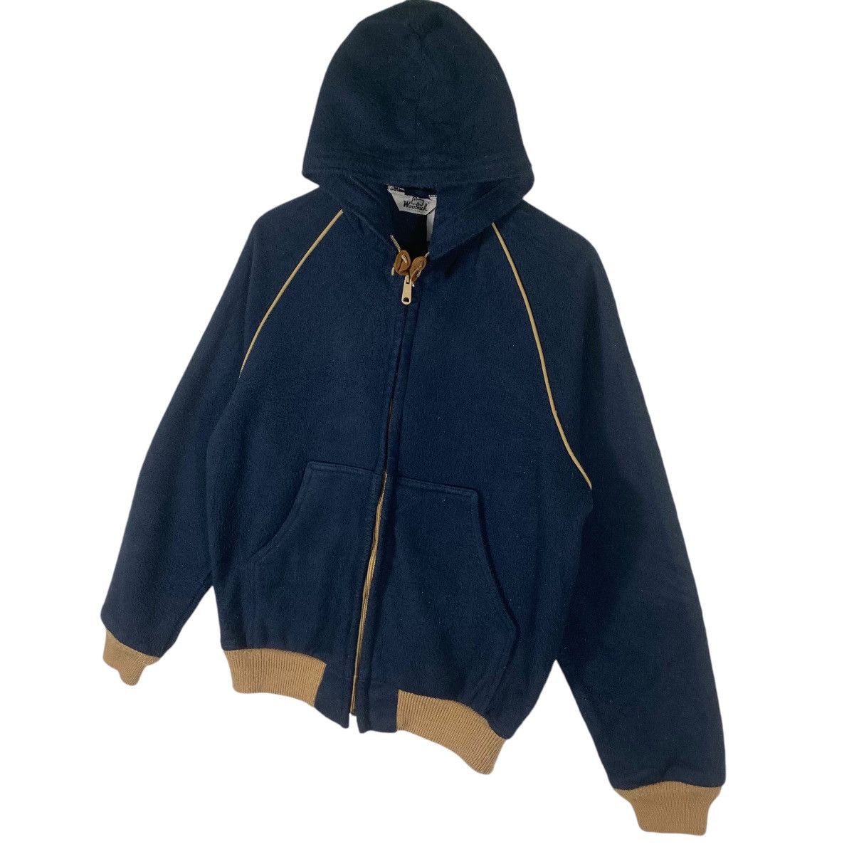 Vintage × Woolrich Woolen Mills Vintage 70s Woolrich Fleece Hoodie Zipper M Size Size US M / EU 48-50 / 2 - 2 Thumbnail