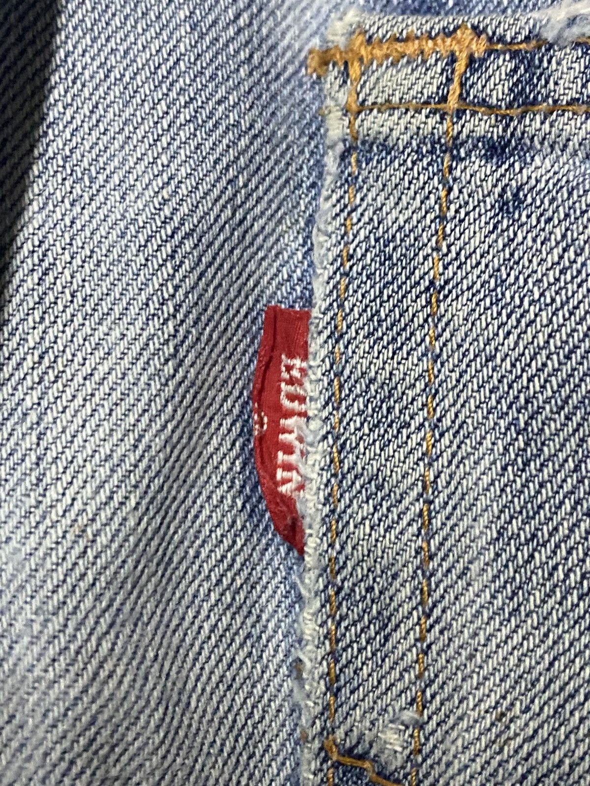 Japanese Brand Vintage Edwin Faded Wash Distressed Loose Jeans Size US 32 / EU 48 - 12 Thumbnail