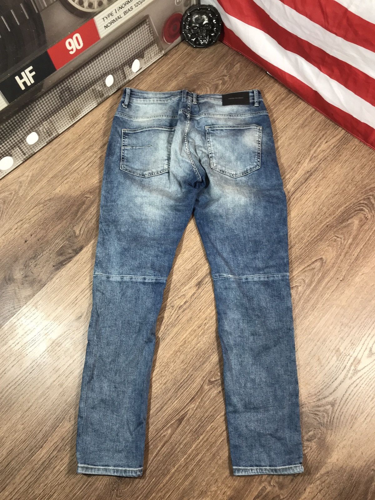 Designer × Vintage Ashes To DVST Distressed Biker Denim Pants Jeans Size US 33 - 9 Thumbnail