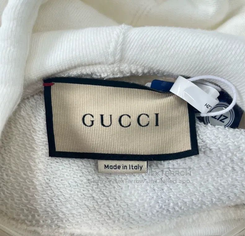 Gucci Gucci White seersaw animal belt letter logo hooded sweatsh Size XS / US 0-2 / IT 36-38 - 3 Thumbnail