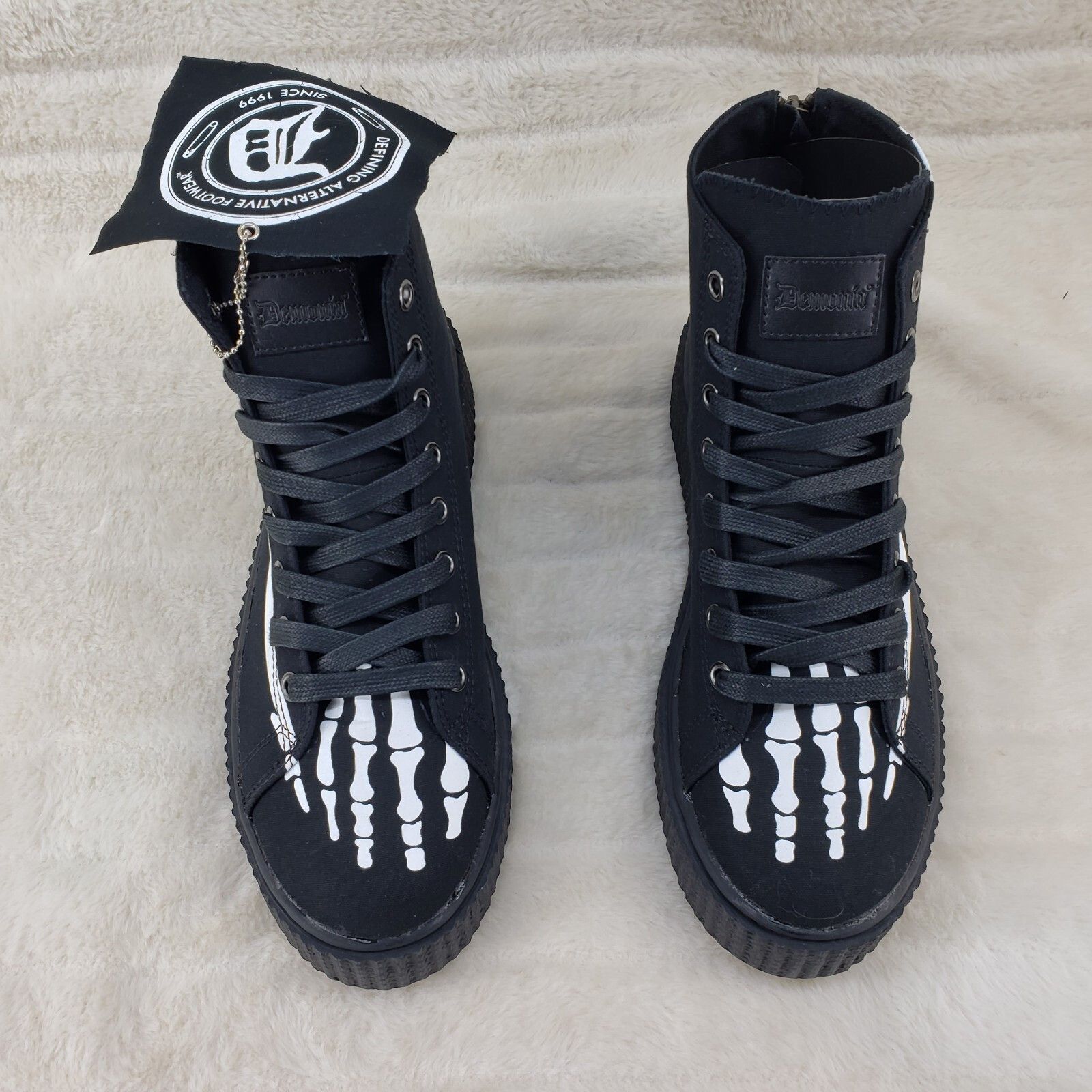 Demonia Cult DEMONIA Sneeker X RAY Skeleton Sneaker Goth Punk Mens Size US 13 / EU 46 - 1 Thumbnail