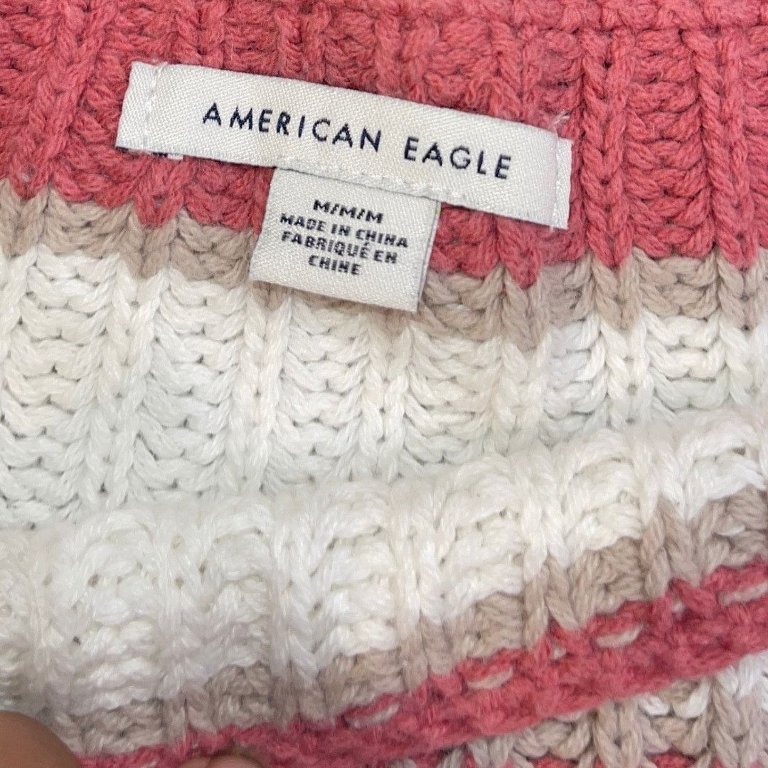 American Eagle Outfitters Cropped Oversized Knit Sweater SZ Medium Y2K 90s Streetwear Size M / US 6-8 / IT 42-44 - 3 Thumbnail