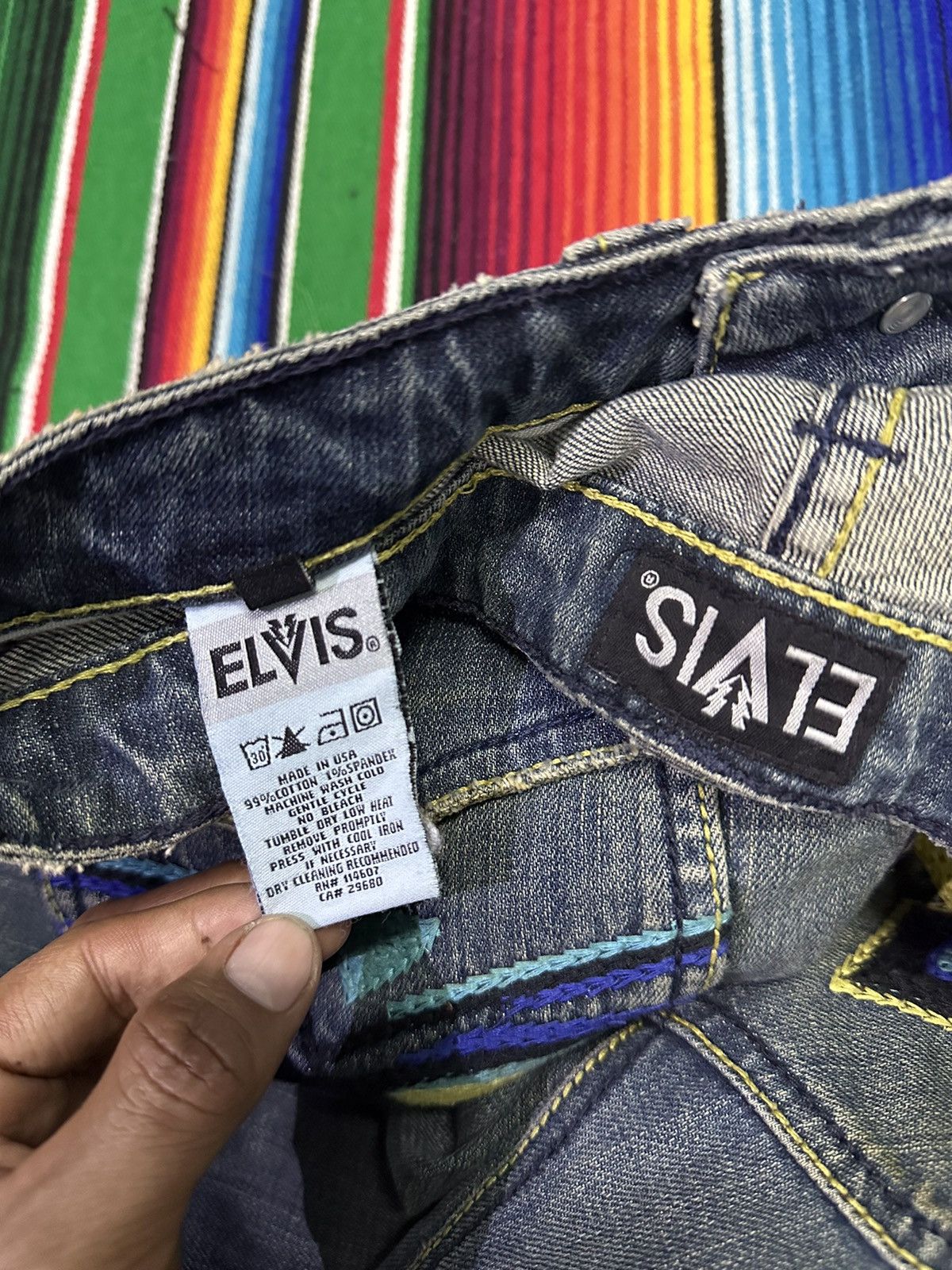 If Six Was Nine Bootcut style Design Flare Elvis Denim 💥 Size US 30 / EU 46 - 8 Thumbnail