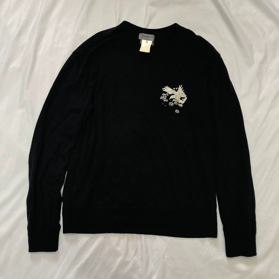 Yohji Yamamoto Yohji Yamamoto 04aw Fujisagari Embr Cotton Sweatshirt Size US L / EU 52-54 / 3 - 2 Thumbnail