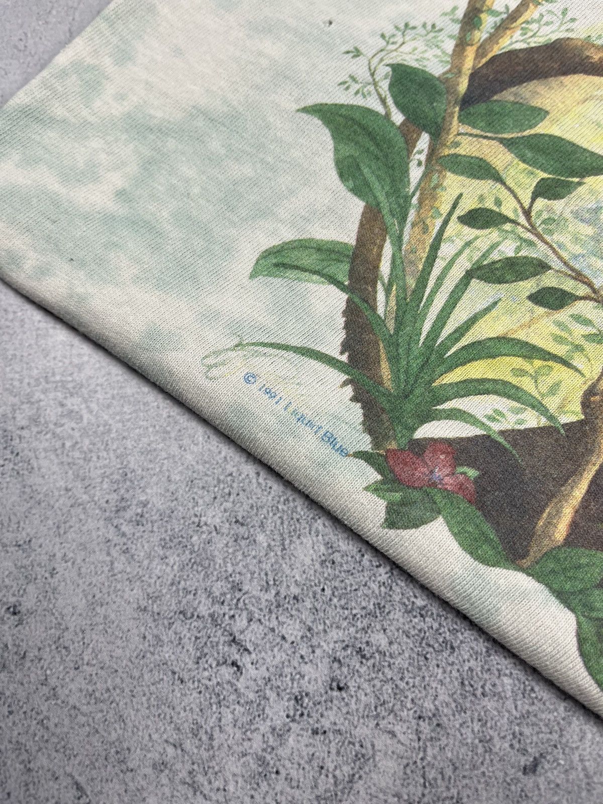 Liquid Blue Vintage 90s Liquid Blue Rain Forest ART 1991 Tropical Tee Size US XL / EU 56 / 4 - 12 Thumbnail