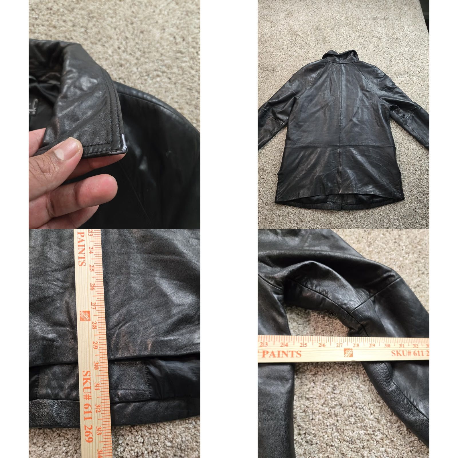 Vintage VINTAGE INC International Concepts Leather Jacket XL Women Black Long Sleeve Y2K Jacket Size L / US 10 / IT 46 - 9 Thumbnail