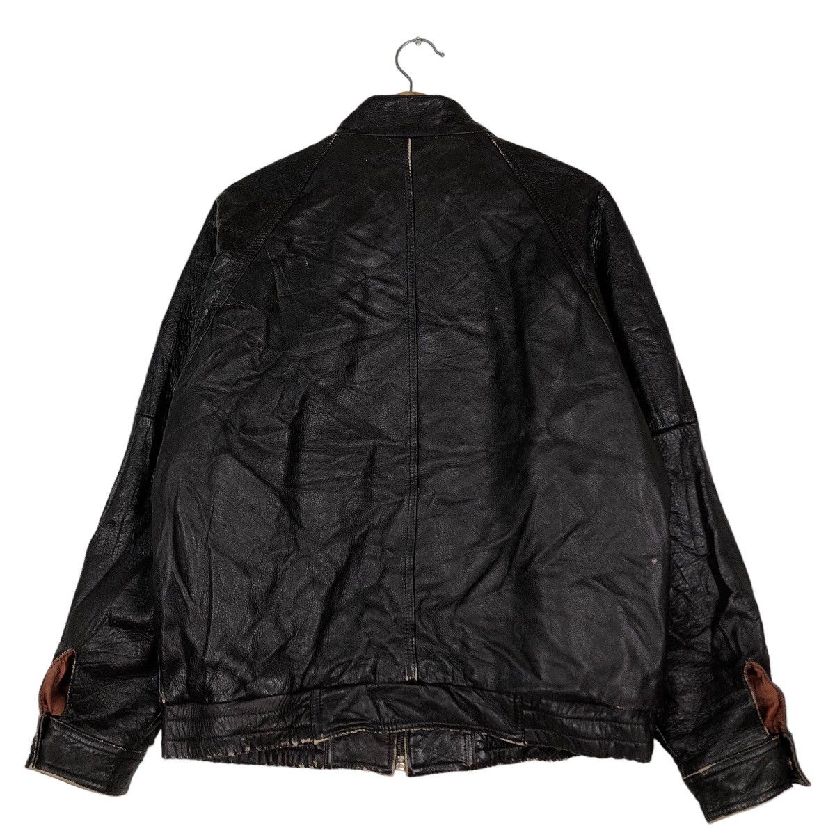 Japanese Brand 🔥Vintage Biker Leather Jacket Military Design Issey Miyake Size US M / EU 48-50 / 2 - 8 Thumbnail
