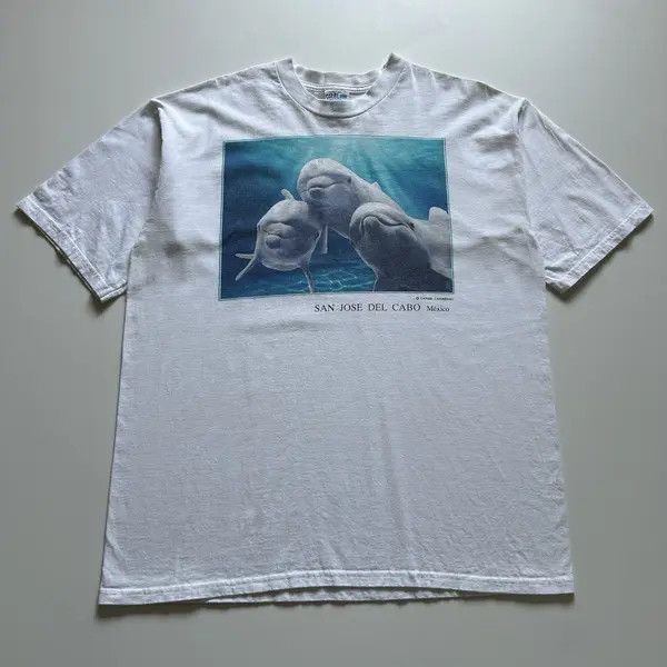Vintage Vintage 90s Dolphin T Shirt XL Mexico Animal Art Graphic Tee Size US XL / EU 56 / 4 - 6 Thumbnail