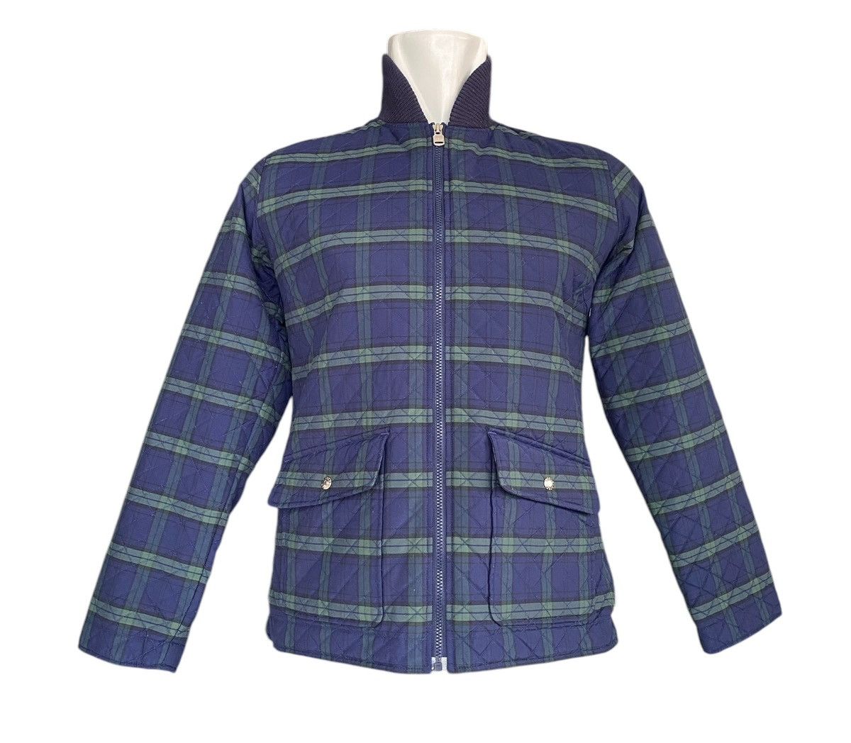 Aigle × Vintage Rare AIGLE Quilted Checkered Jacket Size US M / EU 48-50 / 2 - 1 Thumbnail