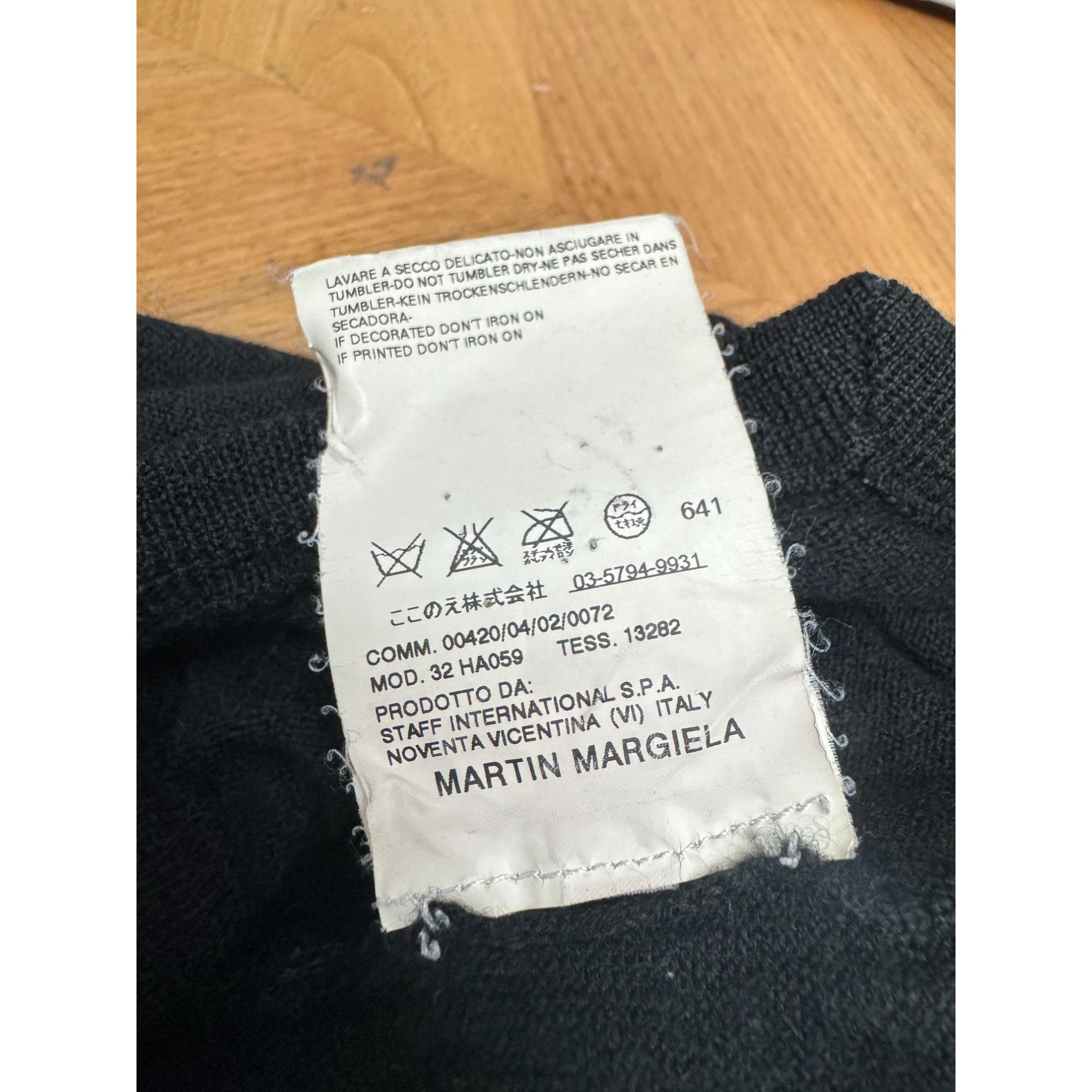 Maison Margiela FW 2007 Black Cashmere Wool Black Vest Size S / US 4 / IT 40 - 5 Thumbnail