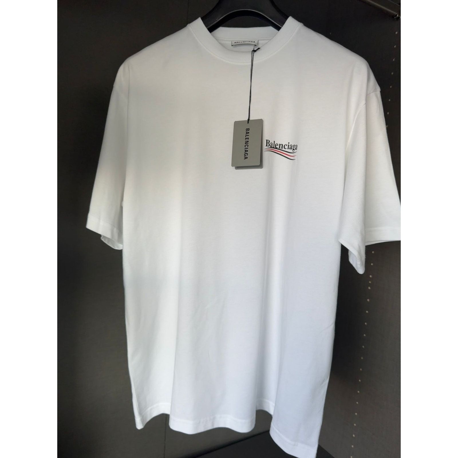 Balenciaga o1alis0126 Men's Political Campaign Large Fit T-Shirt white Size US S / EU 44-46 / 1 - 1 Thumbnail