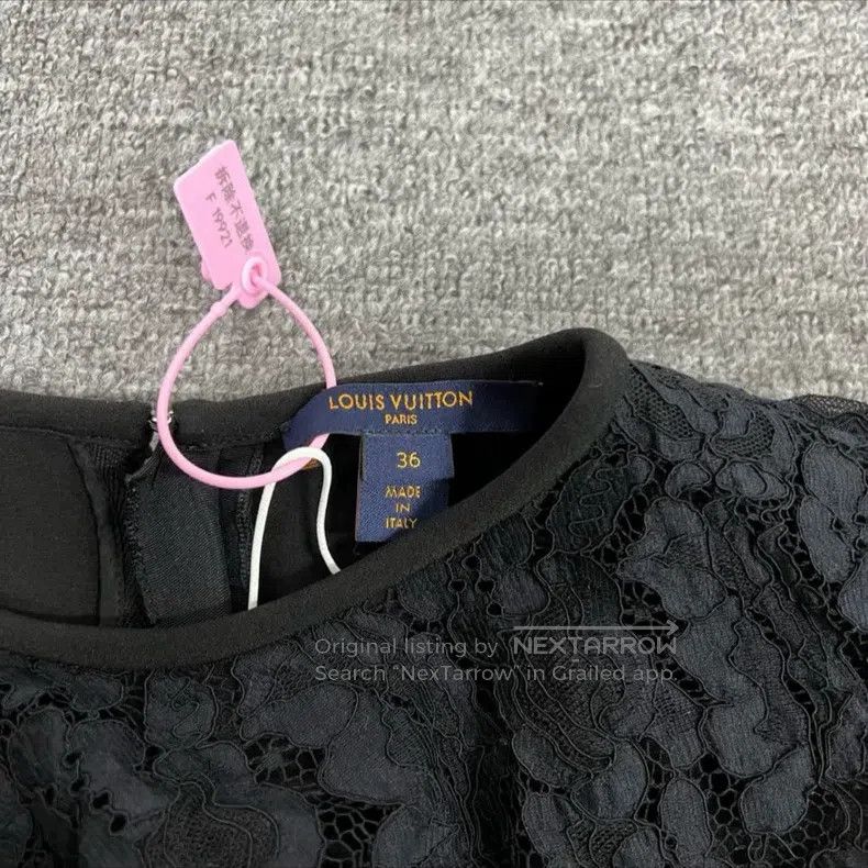 Louis Vuitton Louis Vuitton Lace Shawl Dress Size XS / US 0-2 / IT 36-38 - 4 Thumbnail