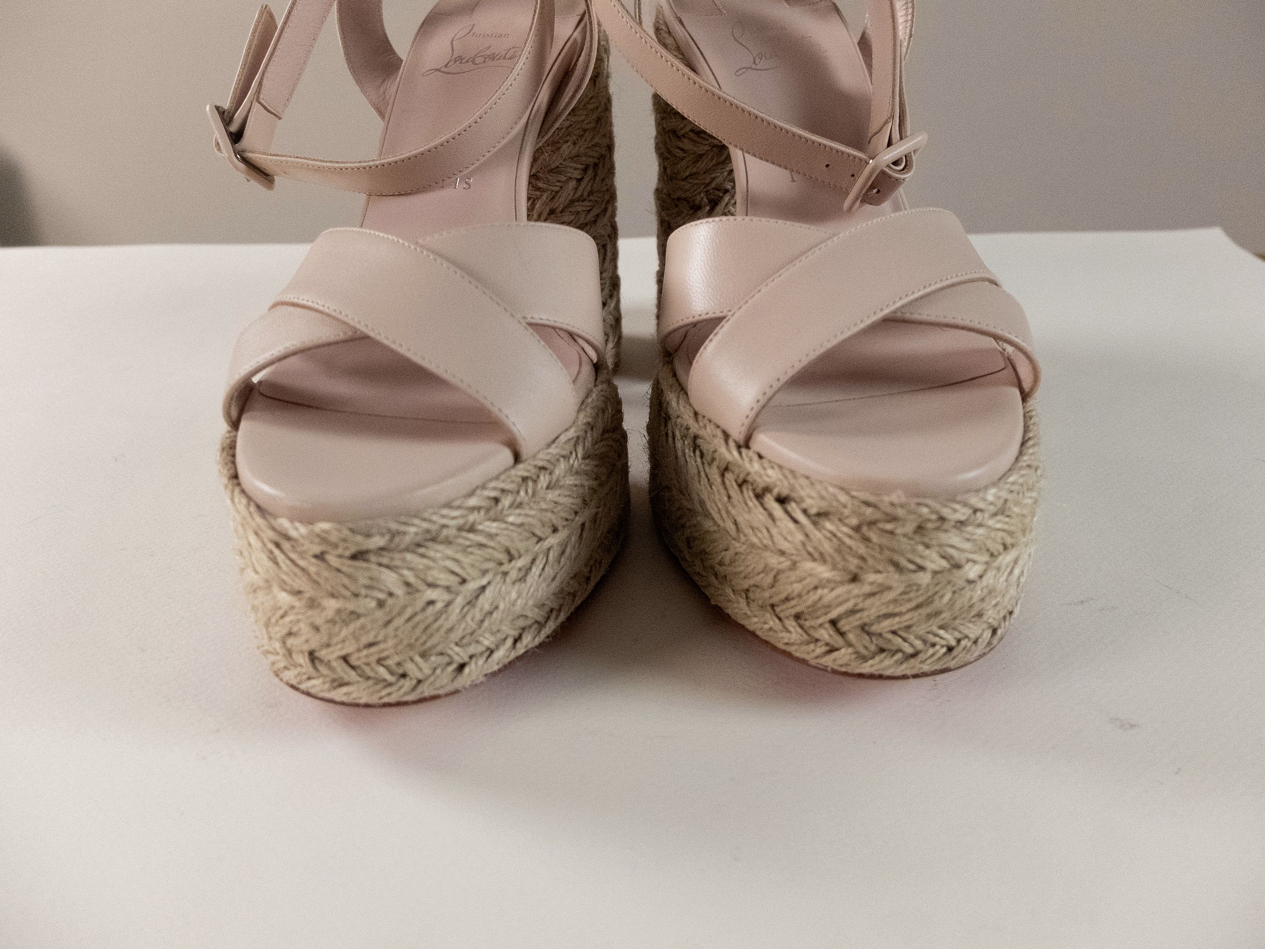 Christian Louboutin CHRISTIAN LOUBOUTIN Super Mariza nude leather sandals Size US 10 / IT 40 - 6 Thumbnail