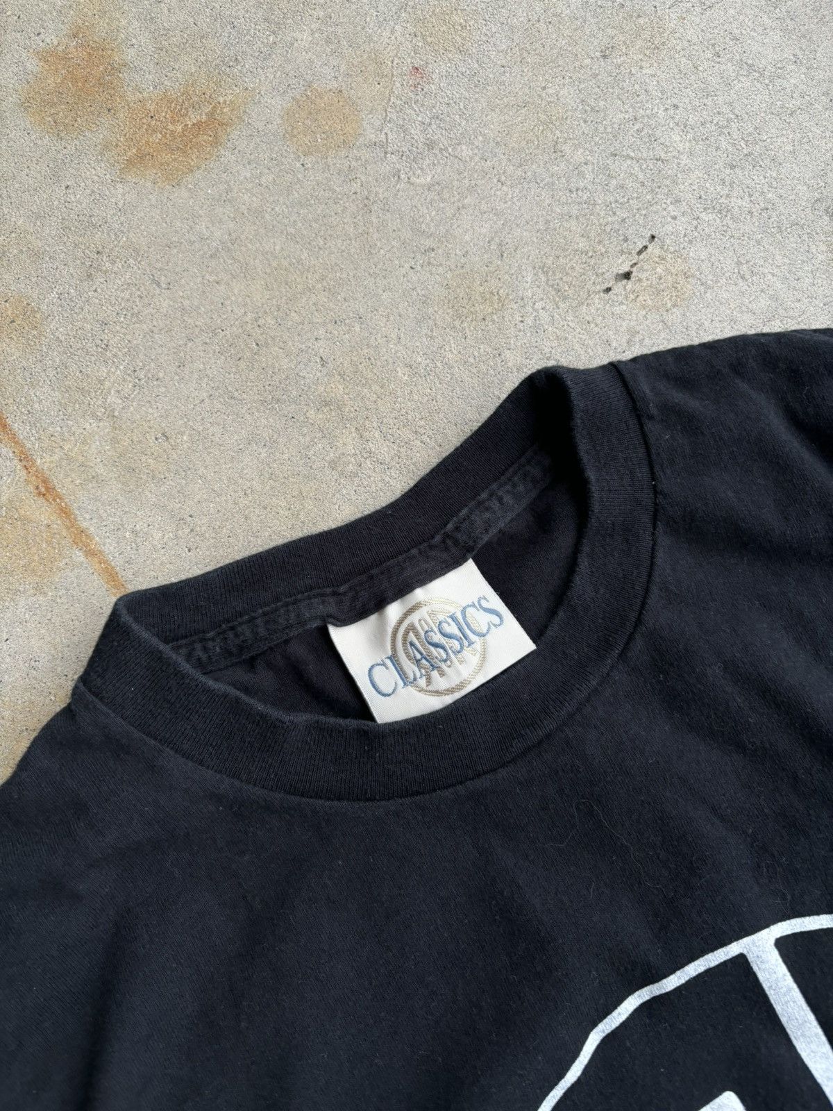 Band Tees Crazy 80s Bauhaus Simple Logo Boxy Faded Black Shirt Size US L / EU 52-54 / 3 - 4 Thumbnail