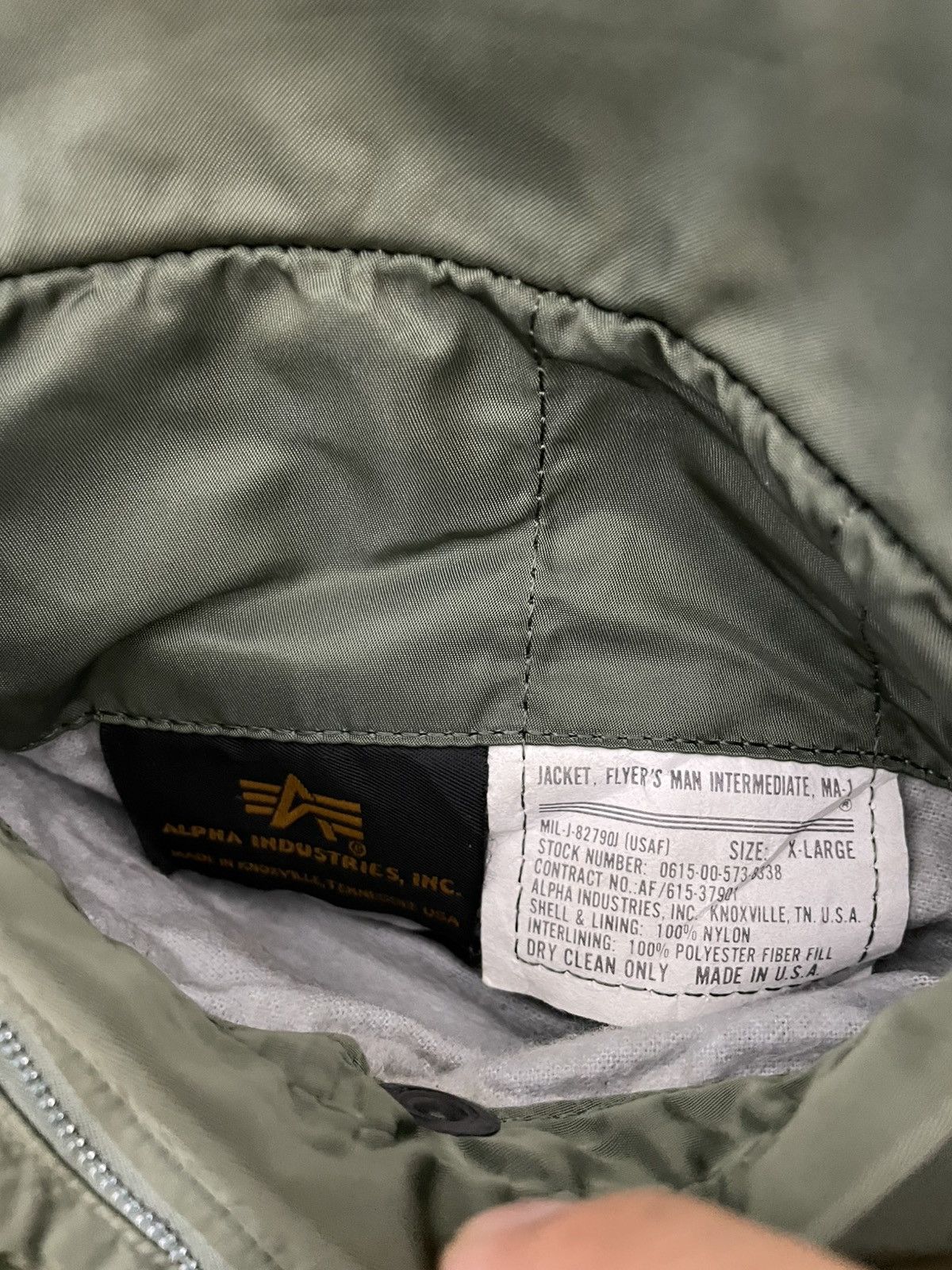 Alpha Industries Vintage Alpha Industries MA-1 Flight Bomber Jacket Size US XL / EU 56 / 4 - 10 Thumbnail