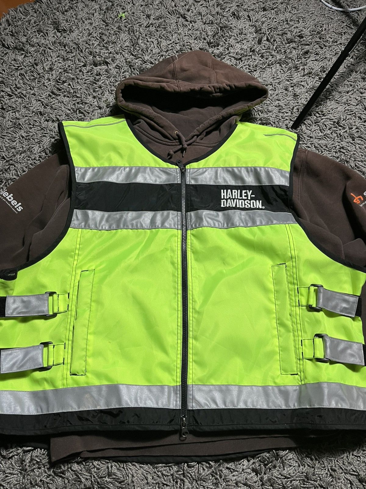 Harley Davidson HARLEY DAVIDSON HI-VISIBILITY REFLECTIVE VEST SIZE XXL Size US XXL / EU 58 / 5 - 4 Thumbnail
