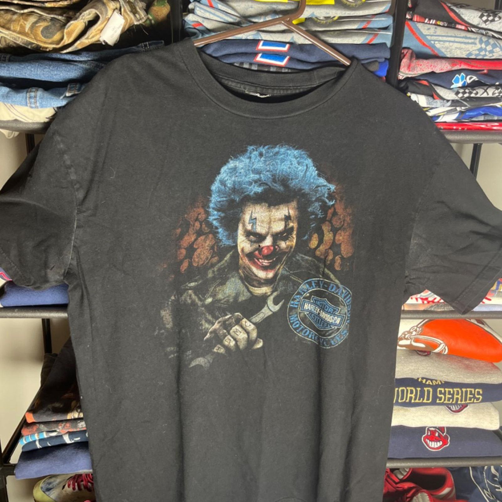 Harley Davidson Vintage y2k clown harley davidson shirt Size US XL / EU 56 / 4 - 1 Thumbnail